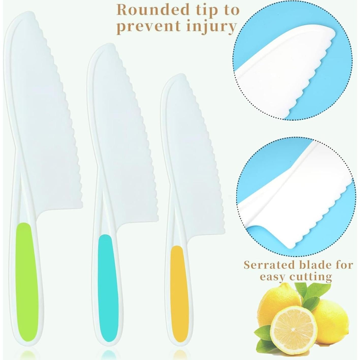 Set de Cuchillos para Niños WALAWALA 4 Piezas Libre de BPA