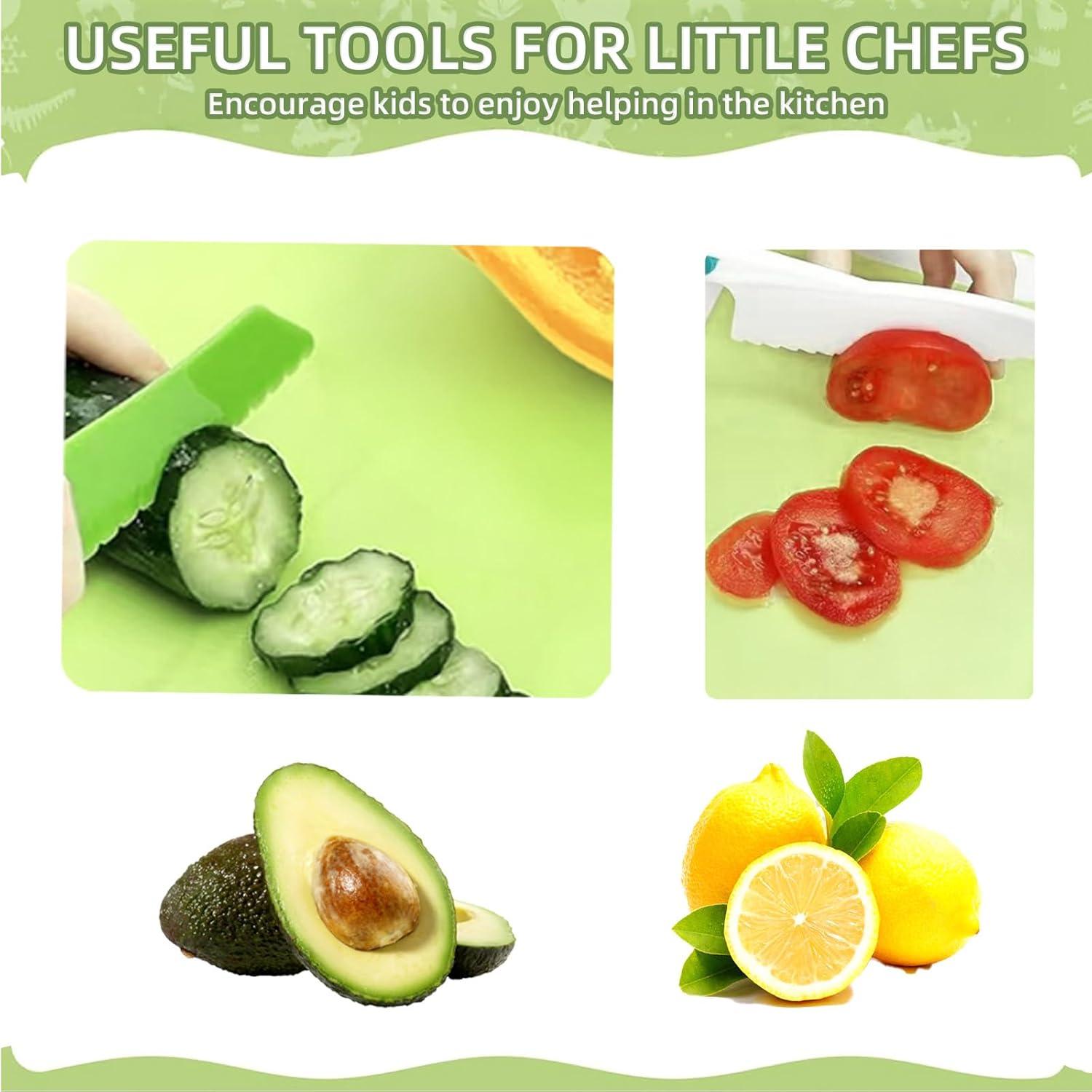 Set de Cuchillos para Niños WALAWALA 4 Piezas Libre de BPA