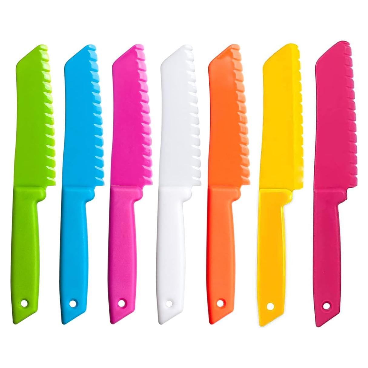 Juego de cuchillos de cocina para niños FACATH 7 piezas plástico