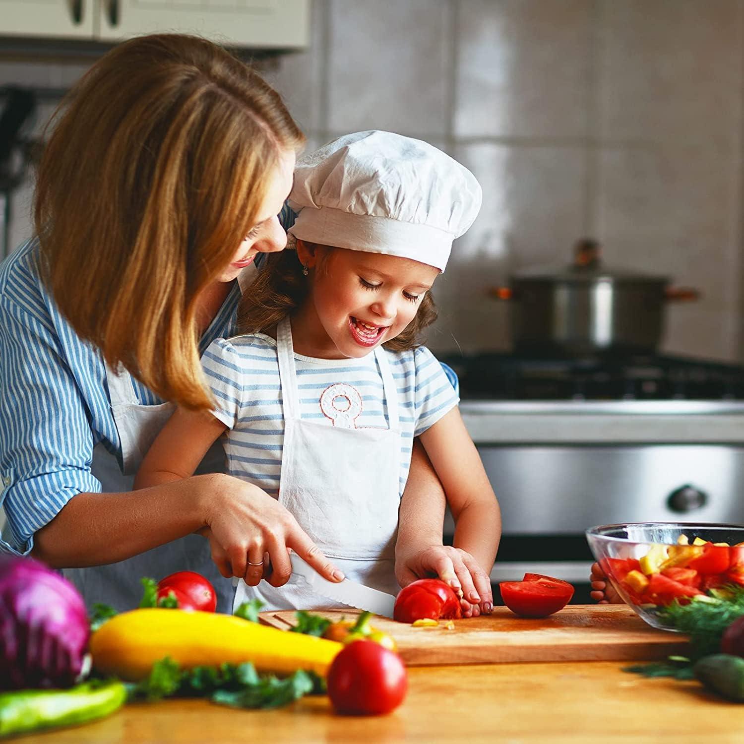 Juego de cuchillos de cocina para niños FACATH 7 piezas plástico
