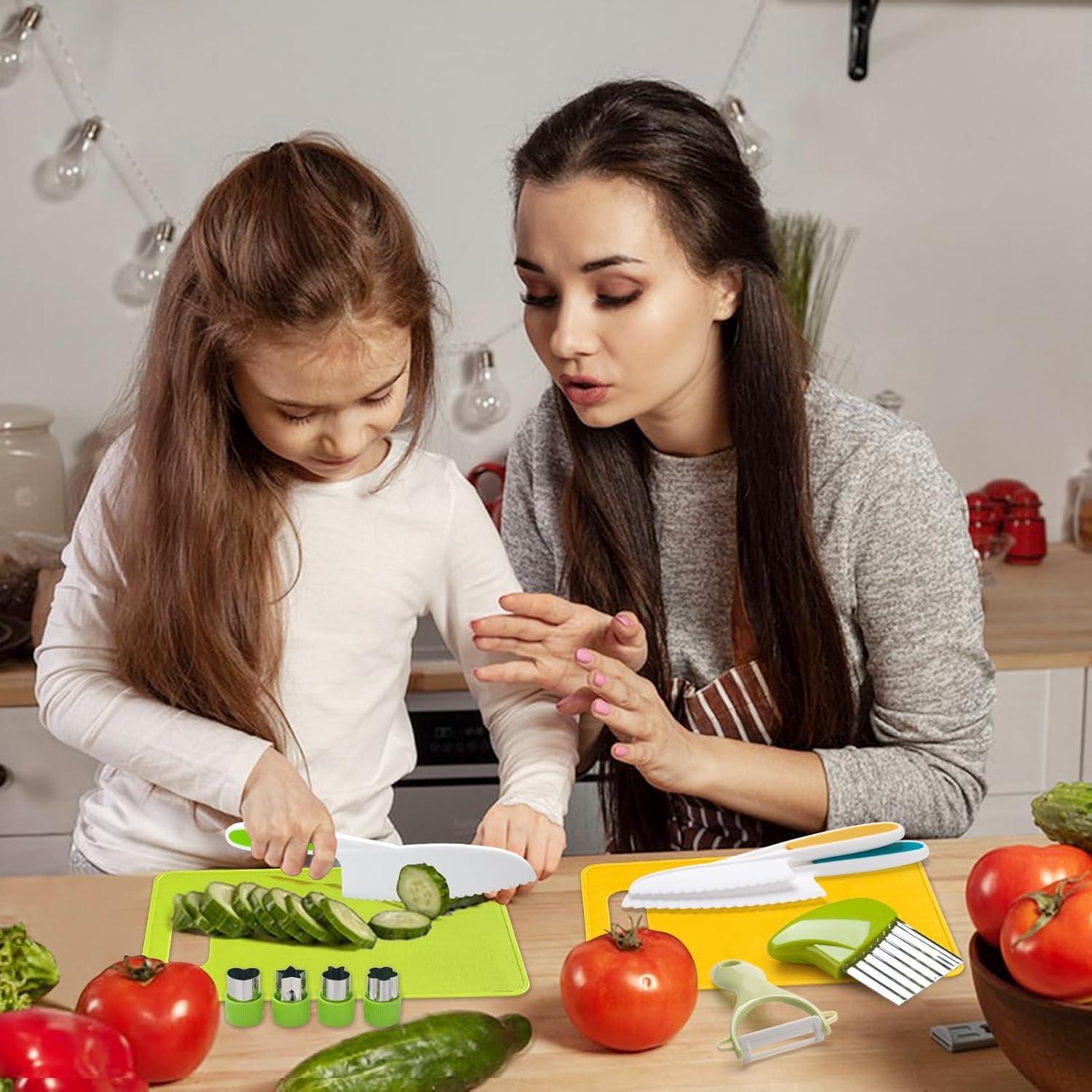 Juego de Cuchillos para Niños ONEINHE 29 Piezas Seguro y Educativo