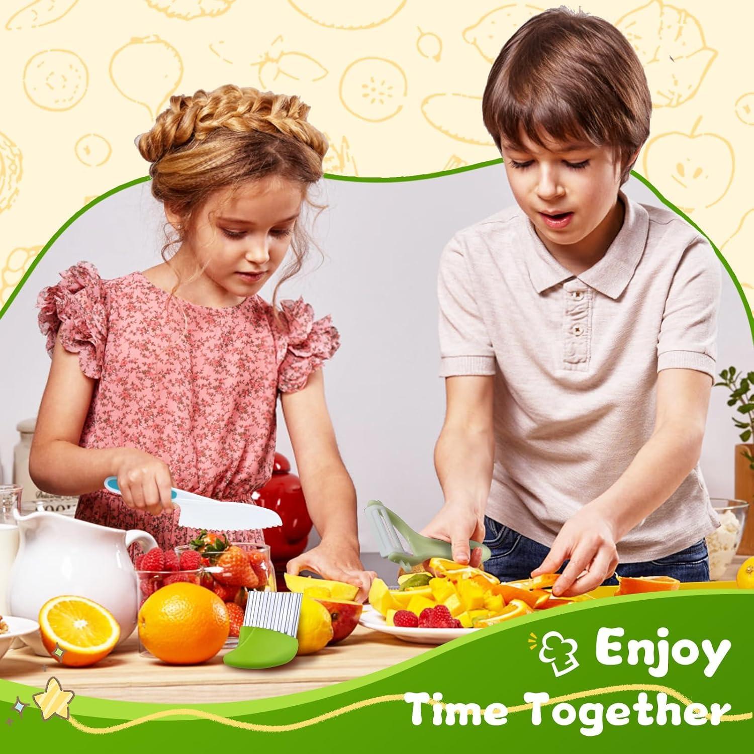 Juego de Cuchillos para Niños ONEINHE 29 Piezas Seguro y Educativo