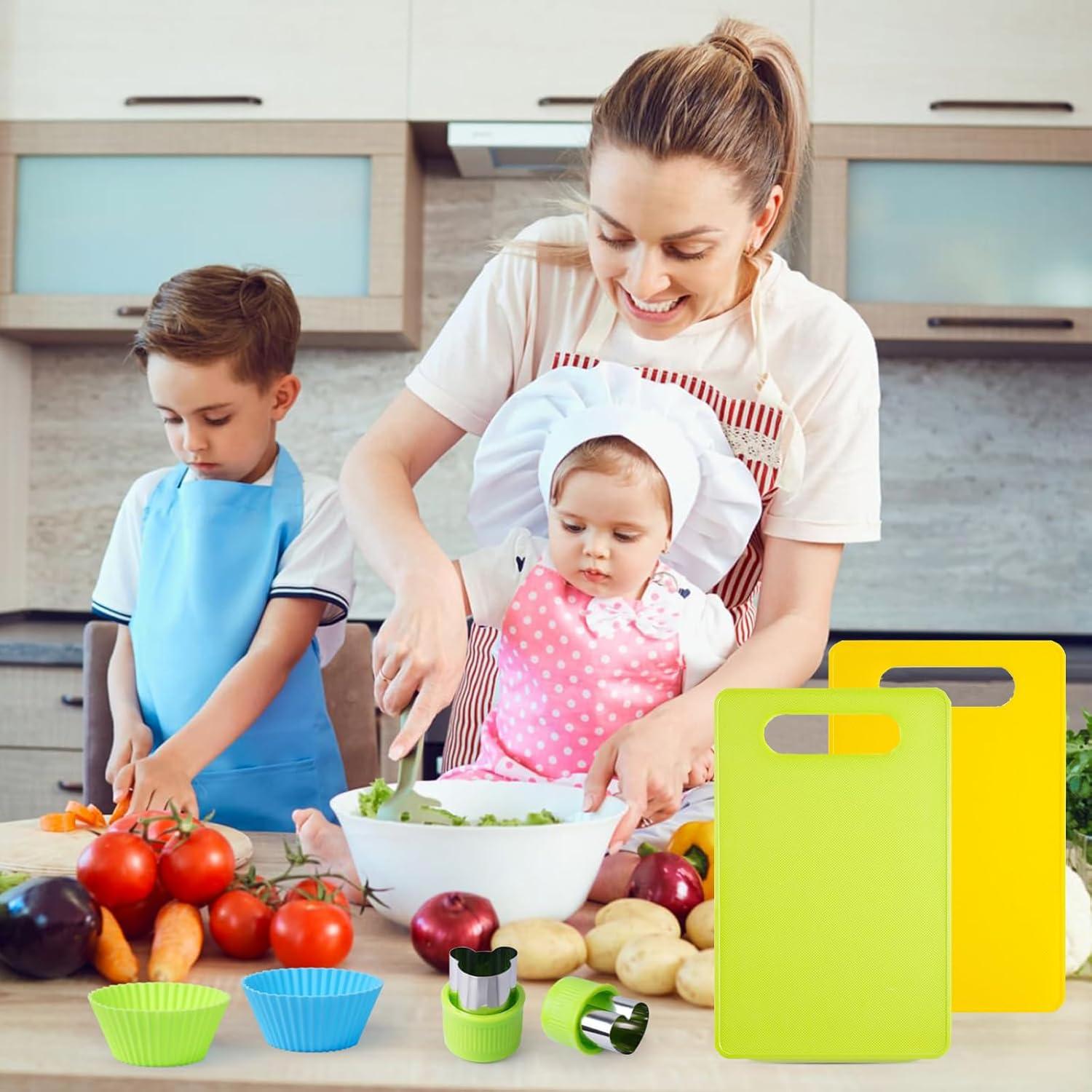 Juego de Cuchillos para Niños ONEINHE 29 Piezas Seguro y Educativo