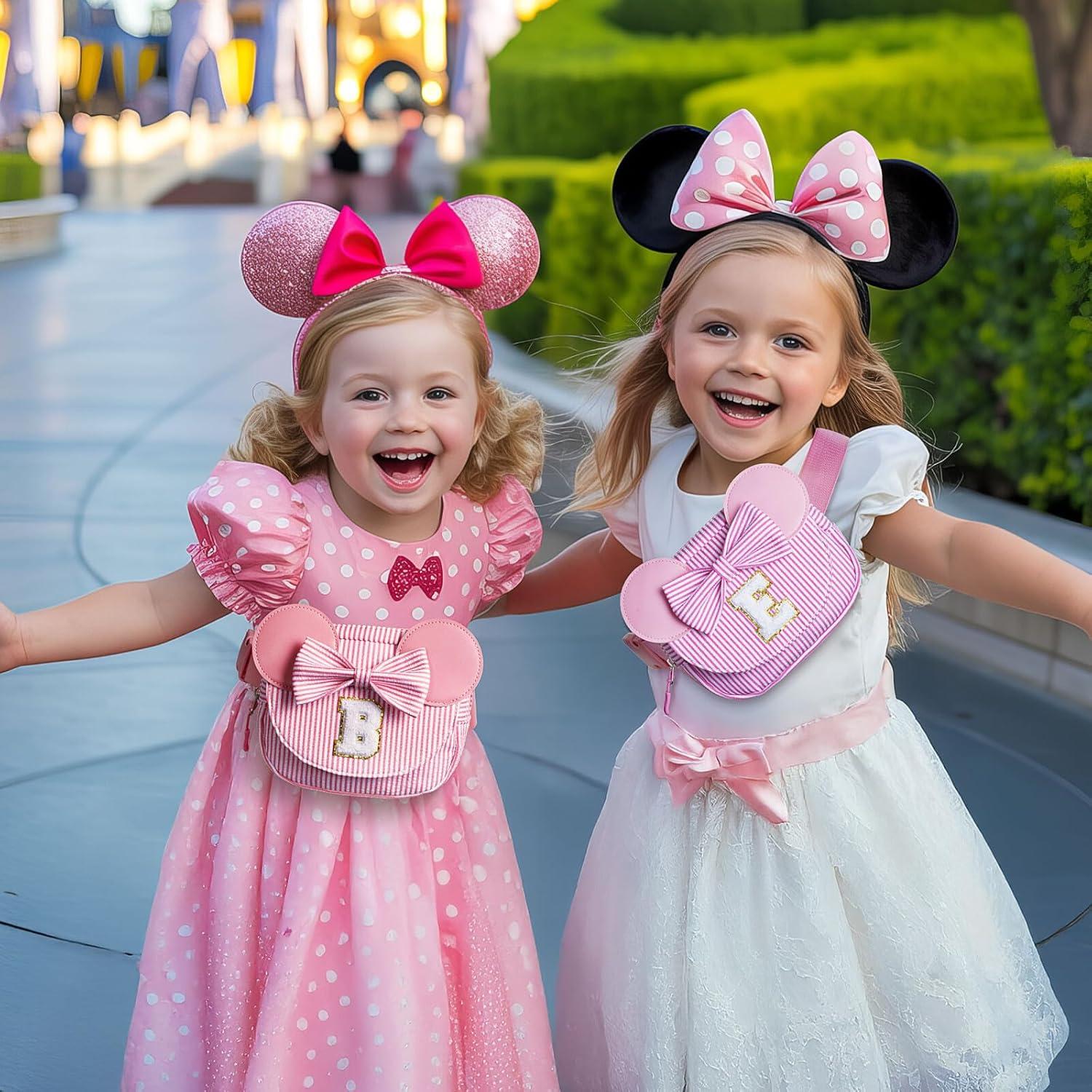 Bolsa de Cintura Rosa para Niñas con Iniciales Personalizadas