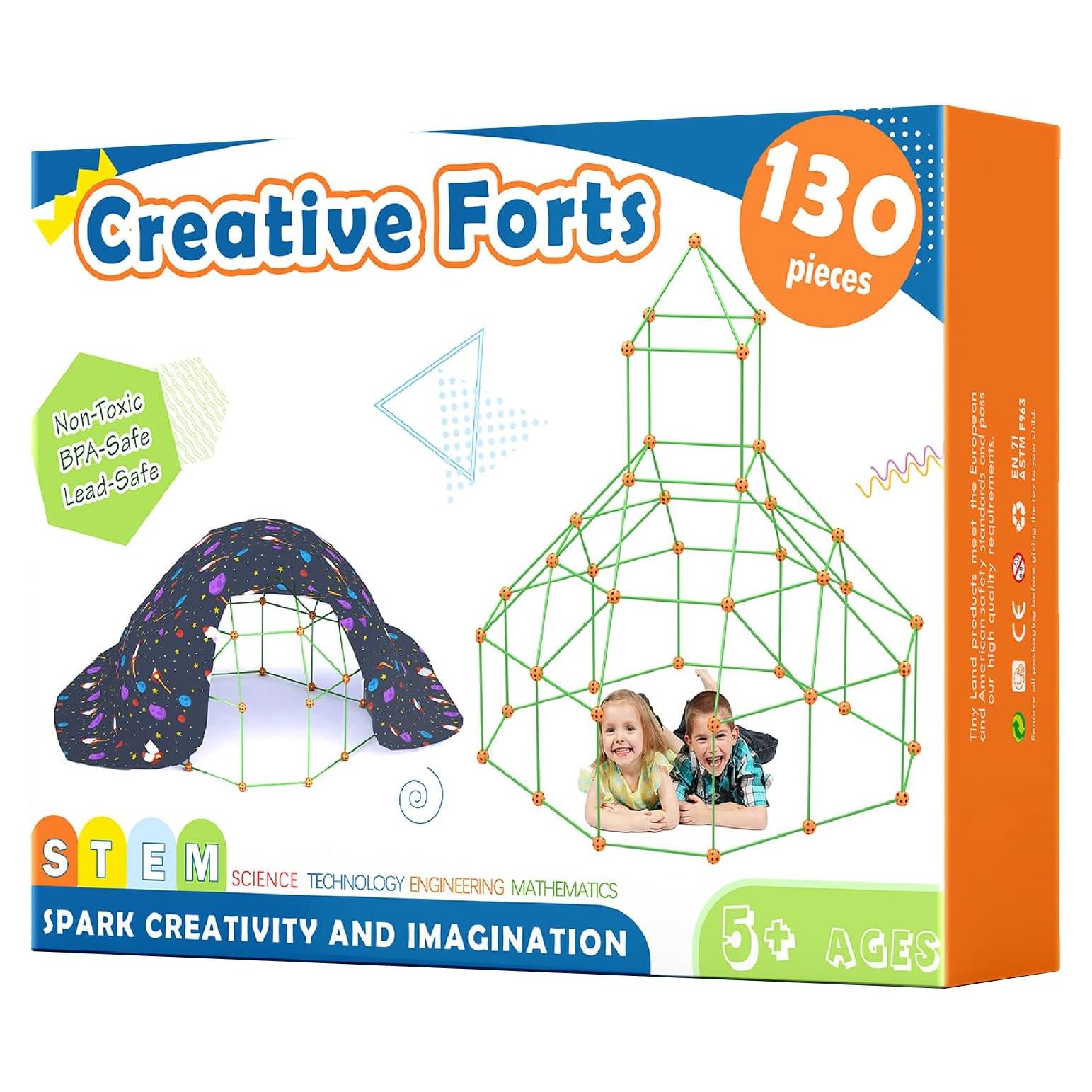 Kit de Construcción de Fortalezas Tiny Land 130 Piezas para Niños