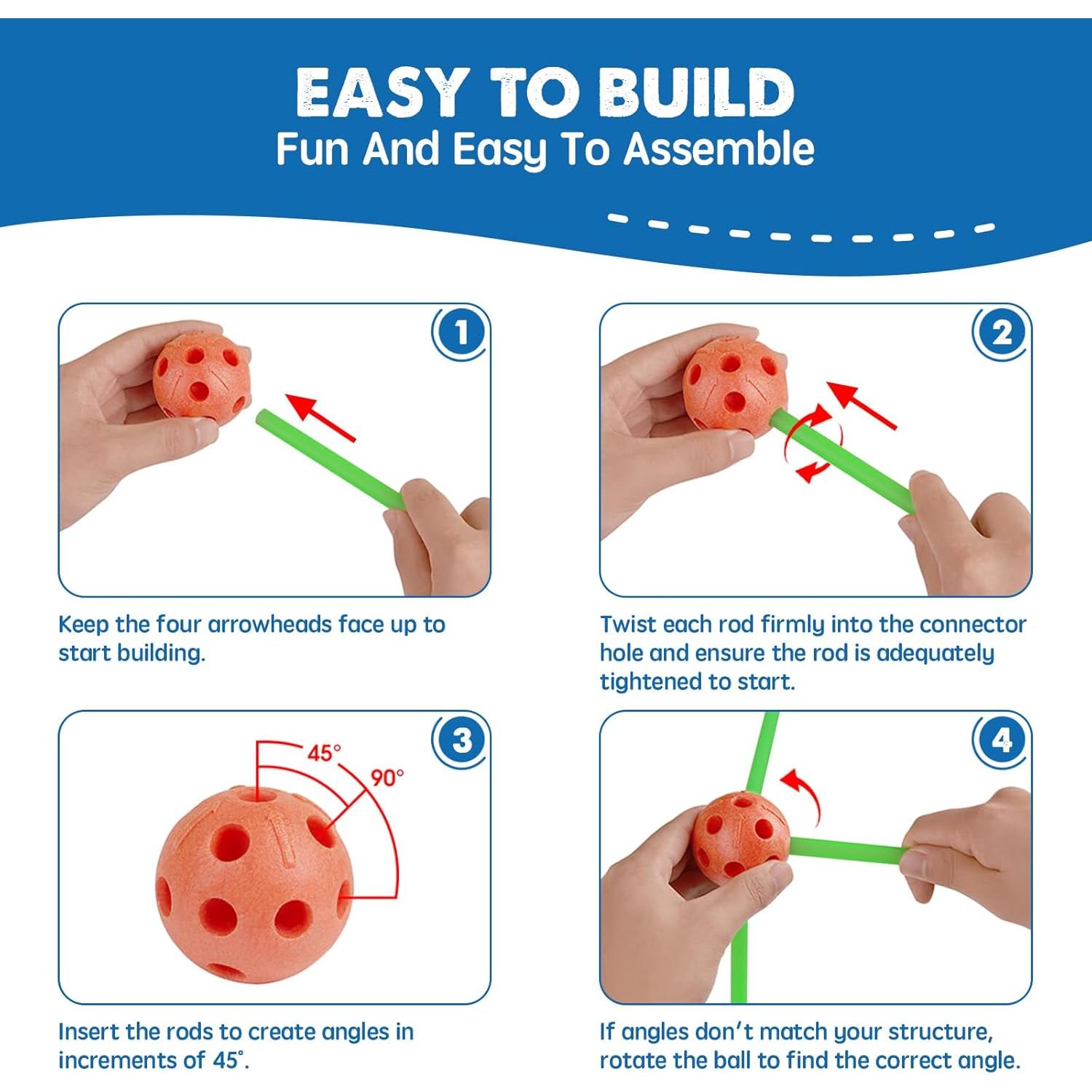 Kit de Construcción de Fortalezas Tiny Land 130 Piezas para Niños