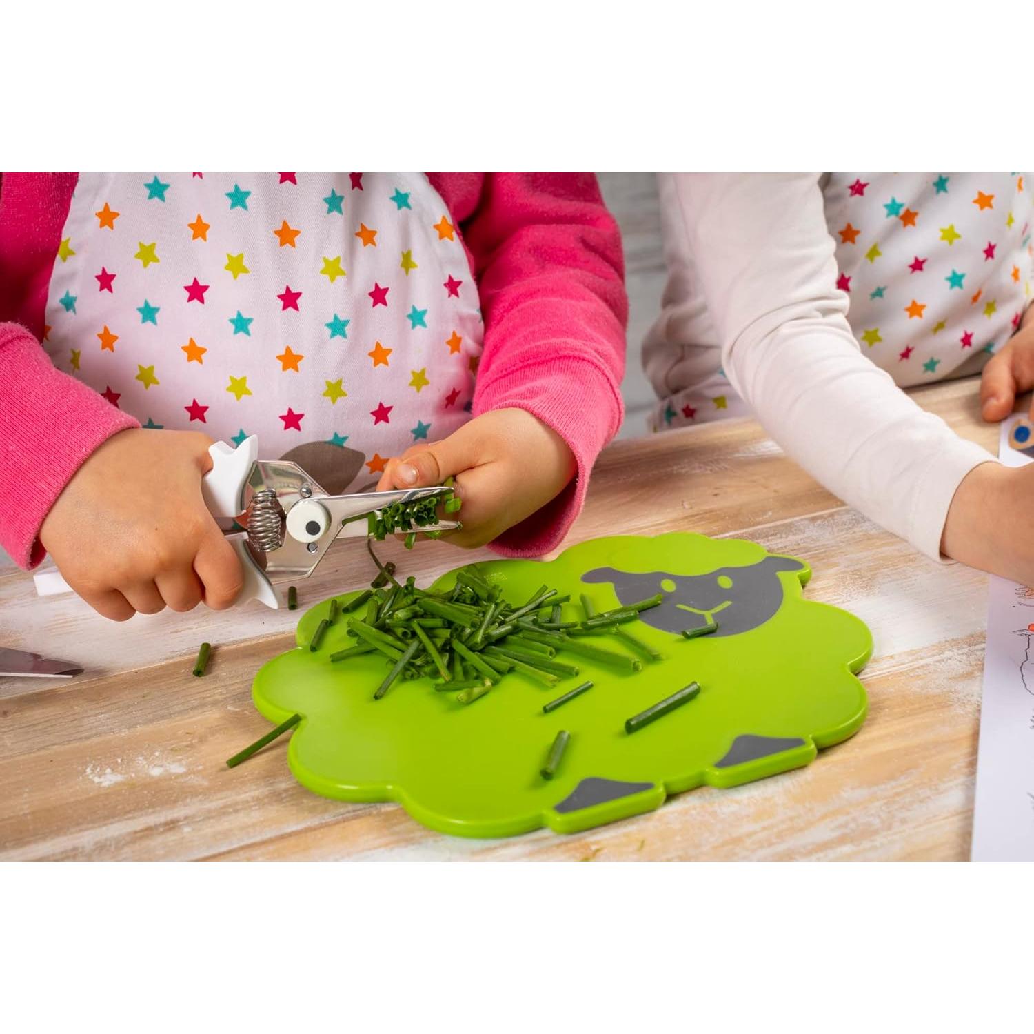 Tabla de Cortar Kuhn Rikon Kinderkitchen Oveja 24.9x23.1cm Verde