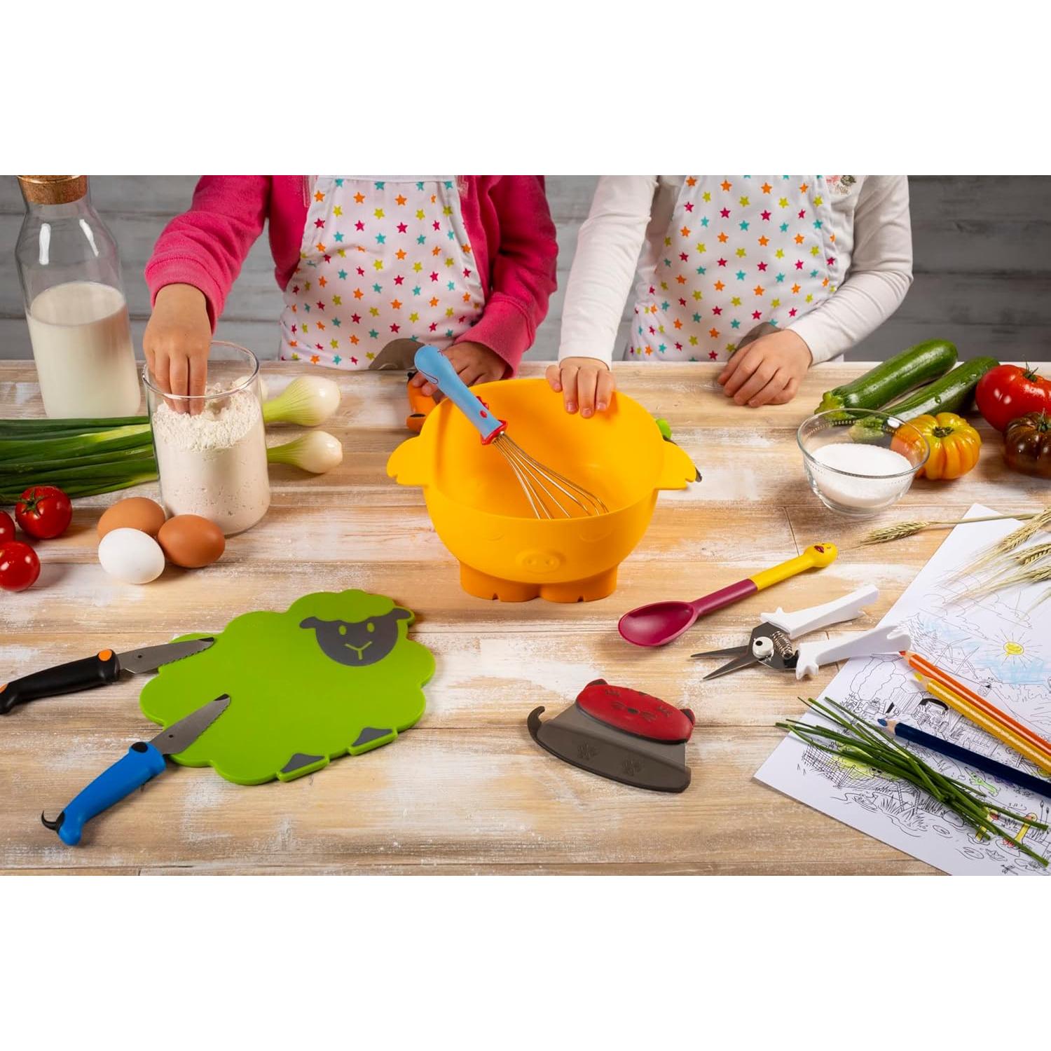 Tabla de Cortar Kuhn Rikon Kinderkitchen Oveja 24.9x23.1cm Verde