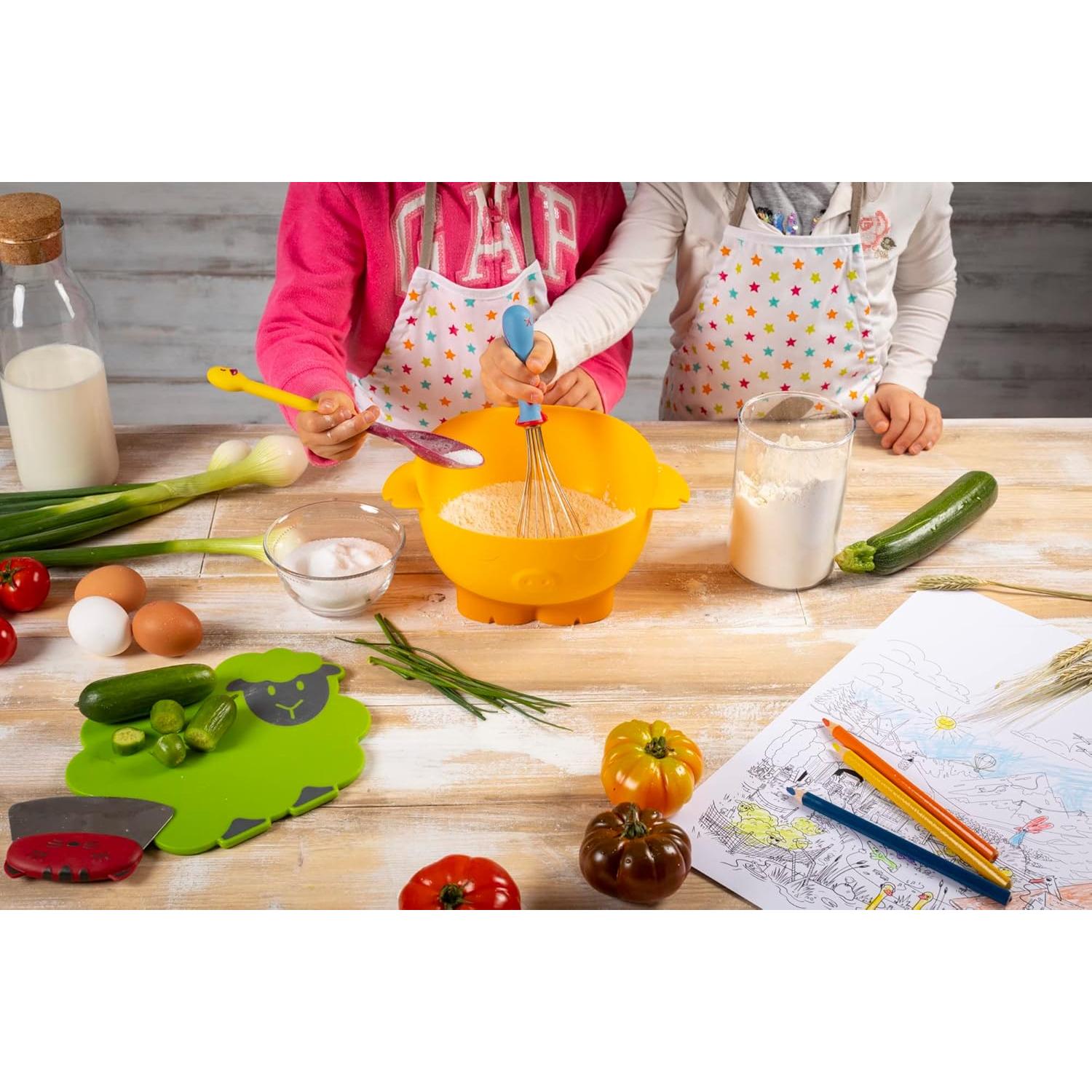 Tabla de Cortar Kuhn Rikon Kinderkitchen Oveja 24.9x23.1cm Verde
