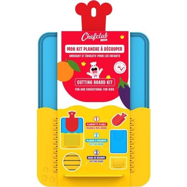 Kit de Tabla de Cortar Chefclub Kids - Antideslizante 39.9x24.1cm