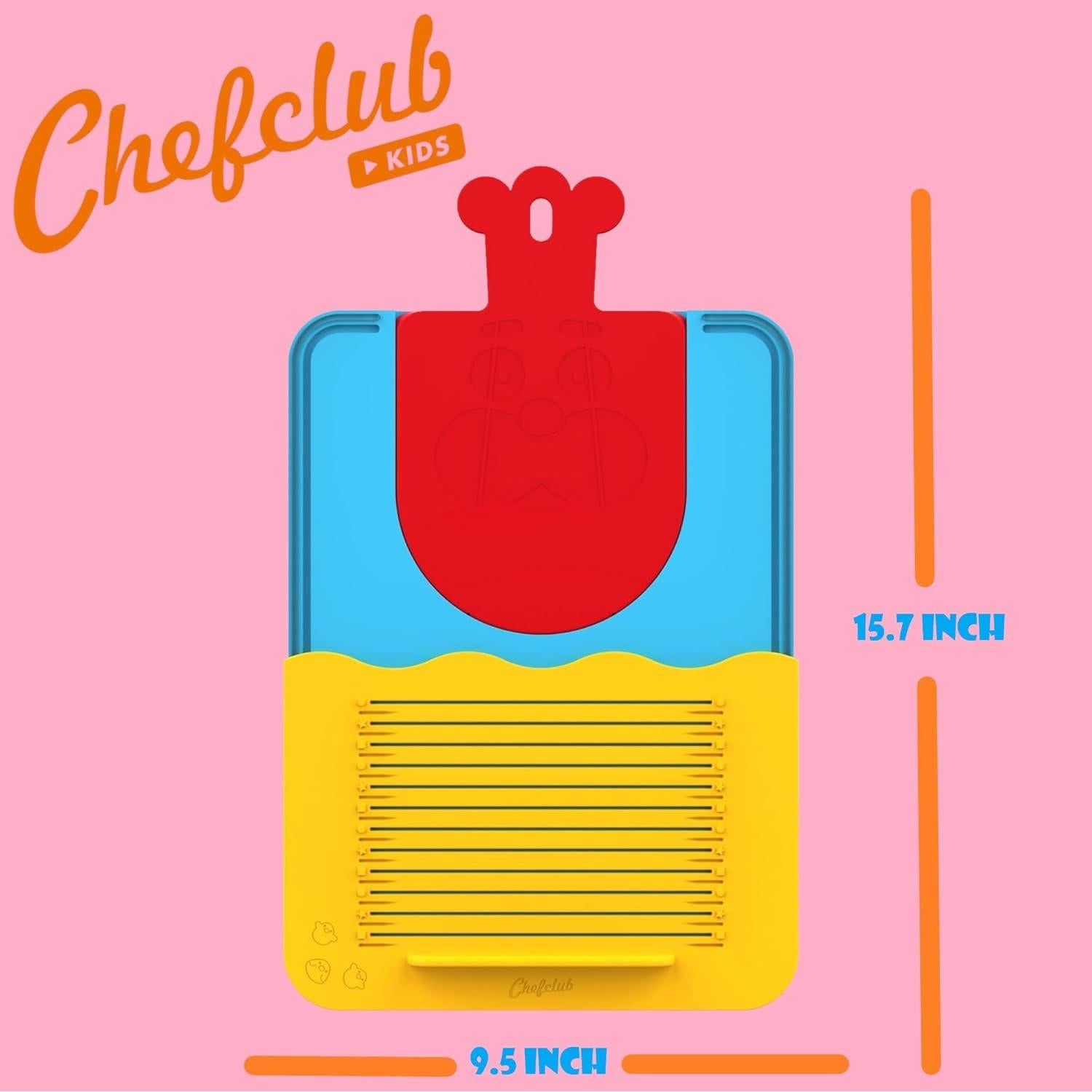 Kit de Tabla de Cortar Chefclub Kids - Antideslizante 39.9x24.1cm