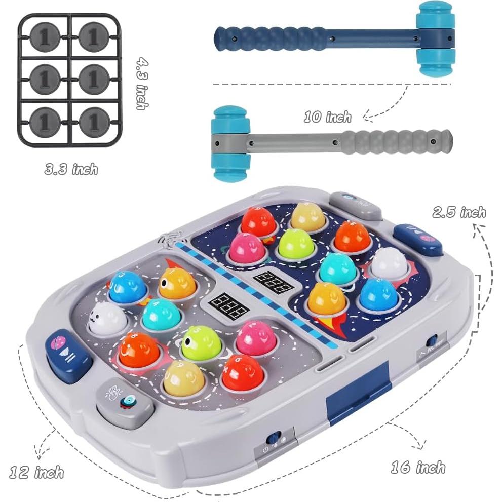 Juego de Martillo de Topo ANNKIE para Niños 3+ Años