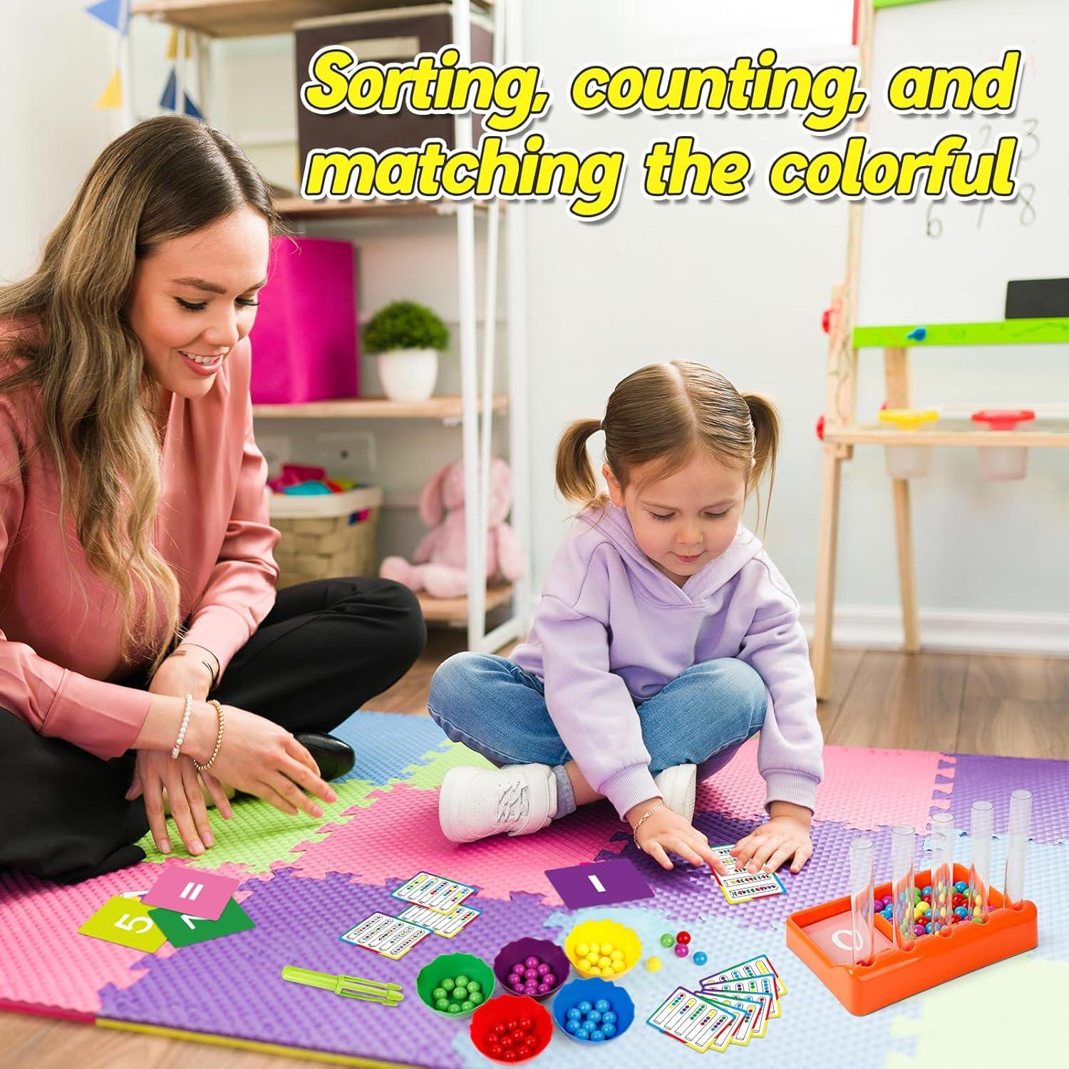 Juguete educativo de conteo y clasificación de colores Broytain