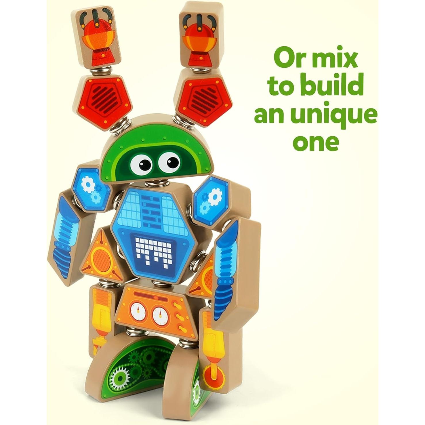 Juego de Construcción de Robots Coogam - Juguete Educativo STEM 3-5 Años