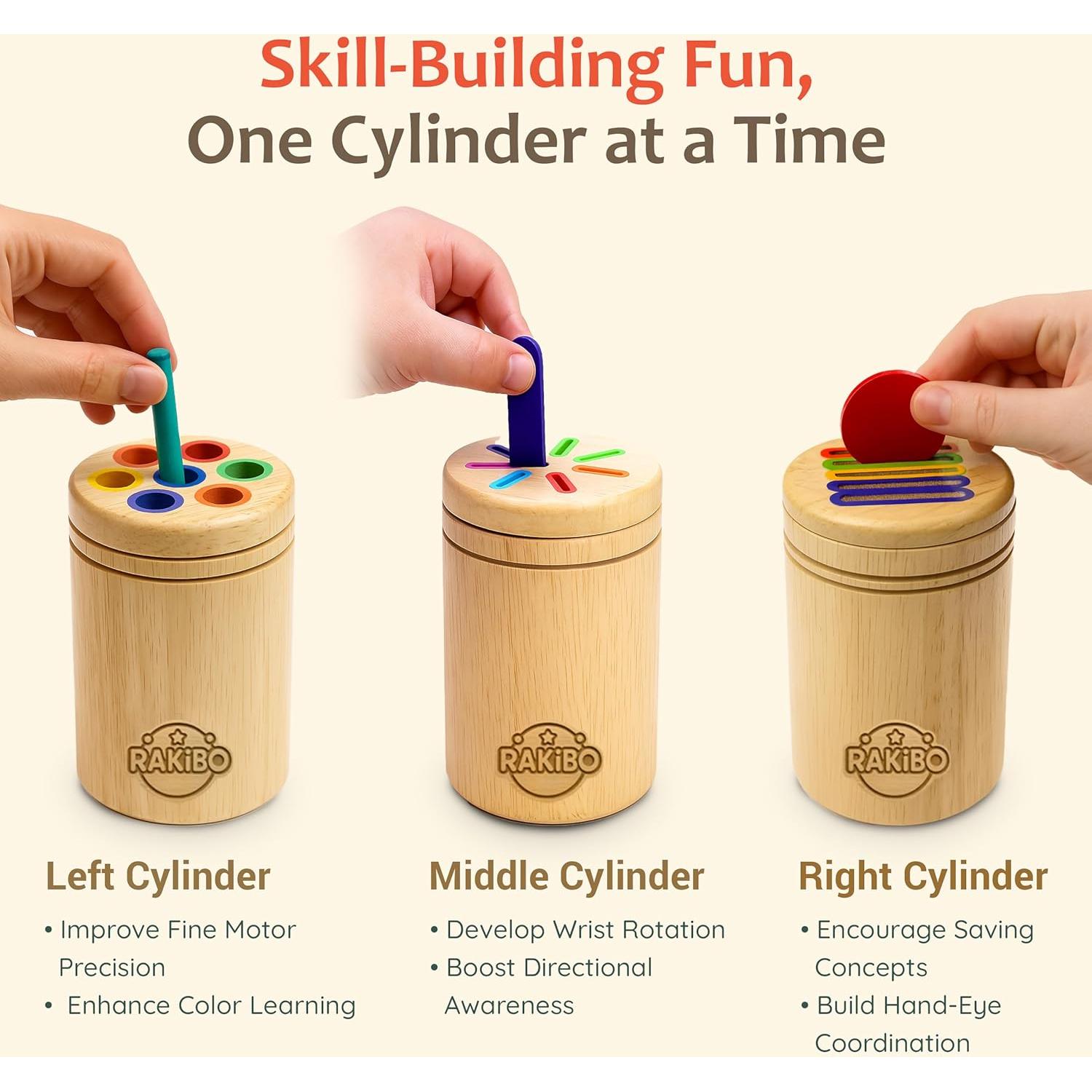 Juguete de Clasificación de Colores Rakibo - Montessori 1-5 Años