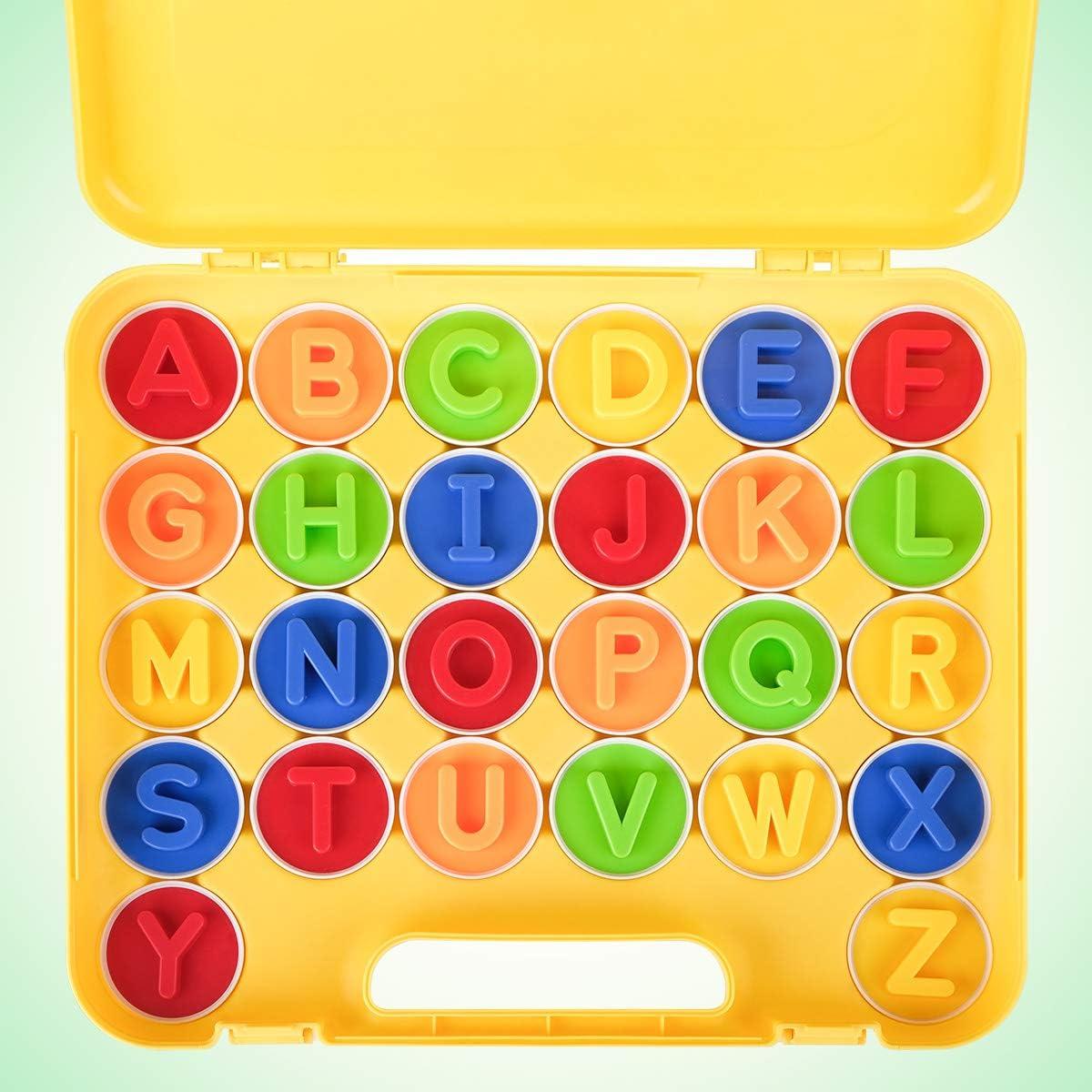 Juego de Clasificación de Letras y Colores Coogam 26PCS