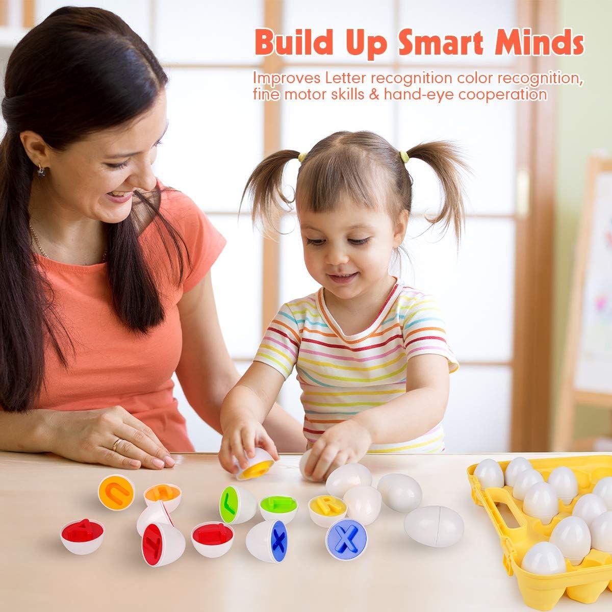 Juego de Clasificación de Letras y Colores Coogam 26PCS