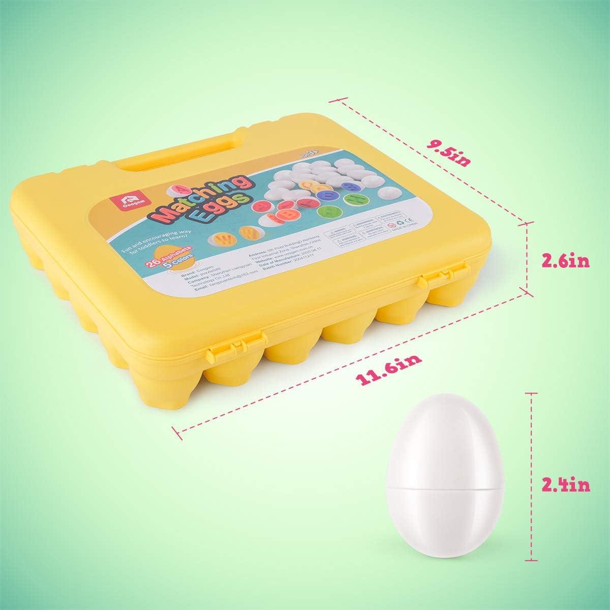 Juego de Clasificación de Letras y Colores Coogam 26PCS