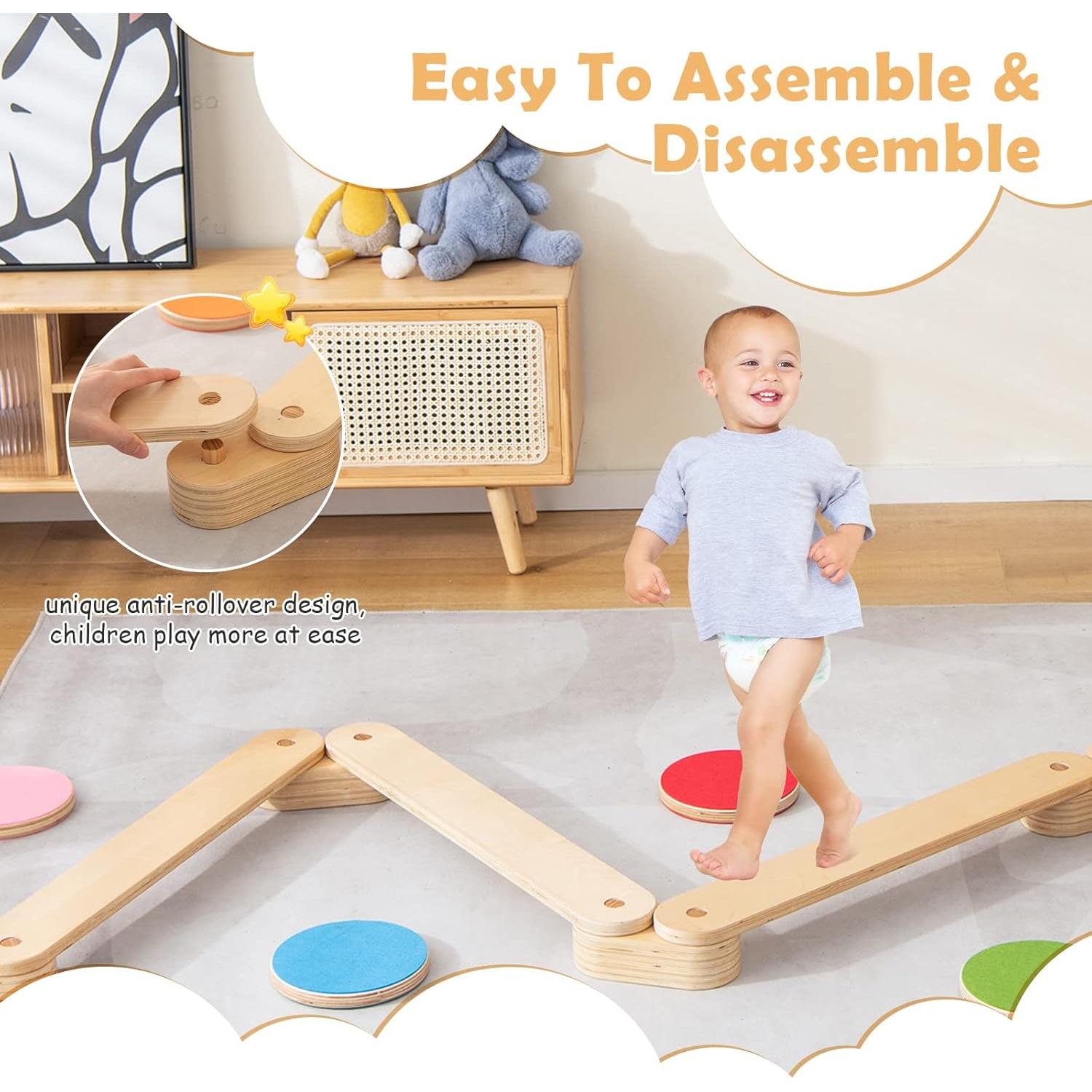 Juego de equilibrio INFANS 20 PCS Madera Antideslizante