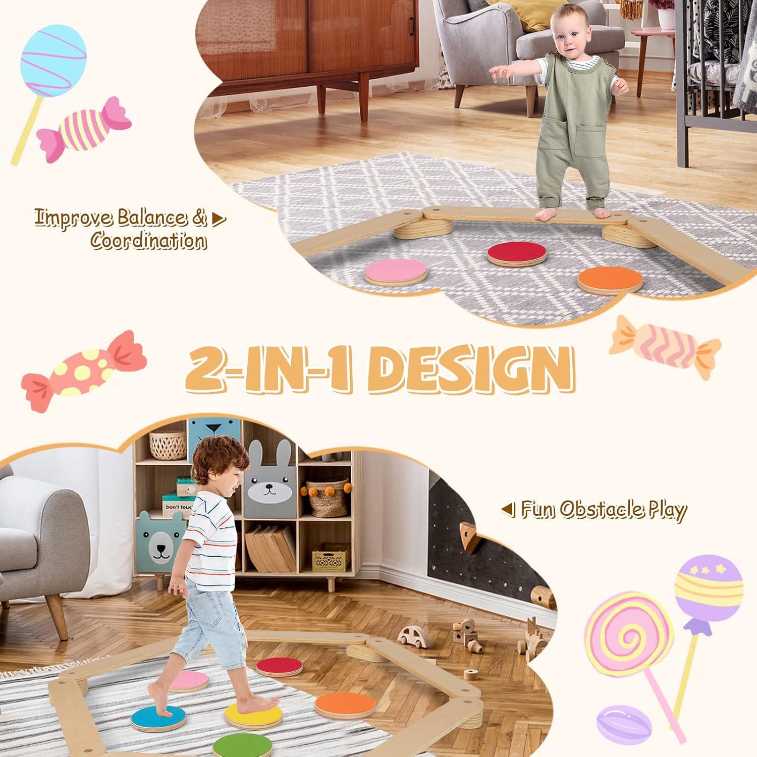 Juego de equilibrio INFANS 20 PCS Madera Antideslizante