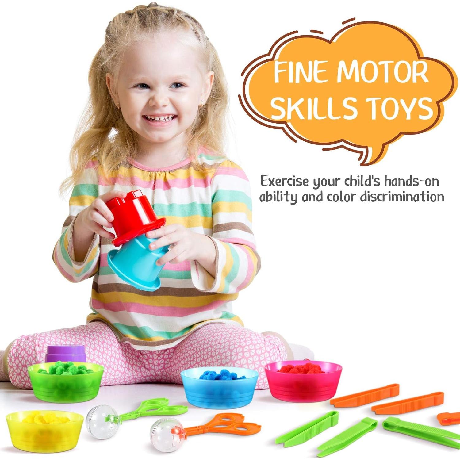 138 Piezas Juguetes Educativos Honoson para Habilidades Motoras