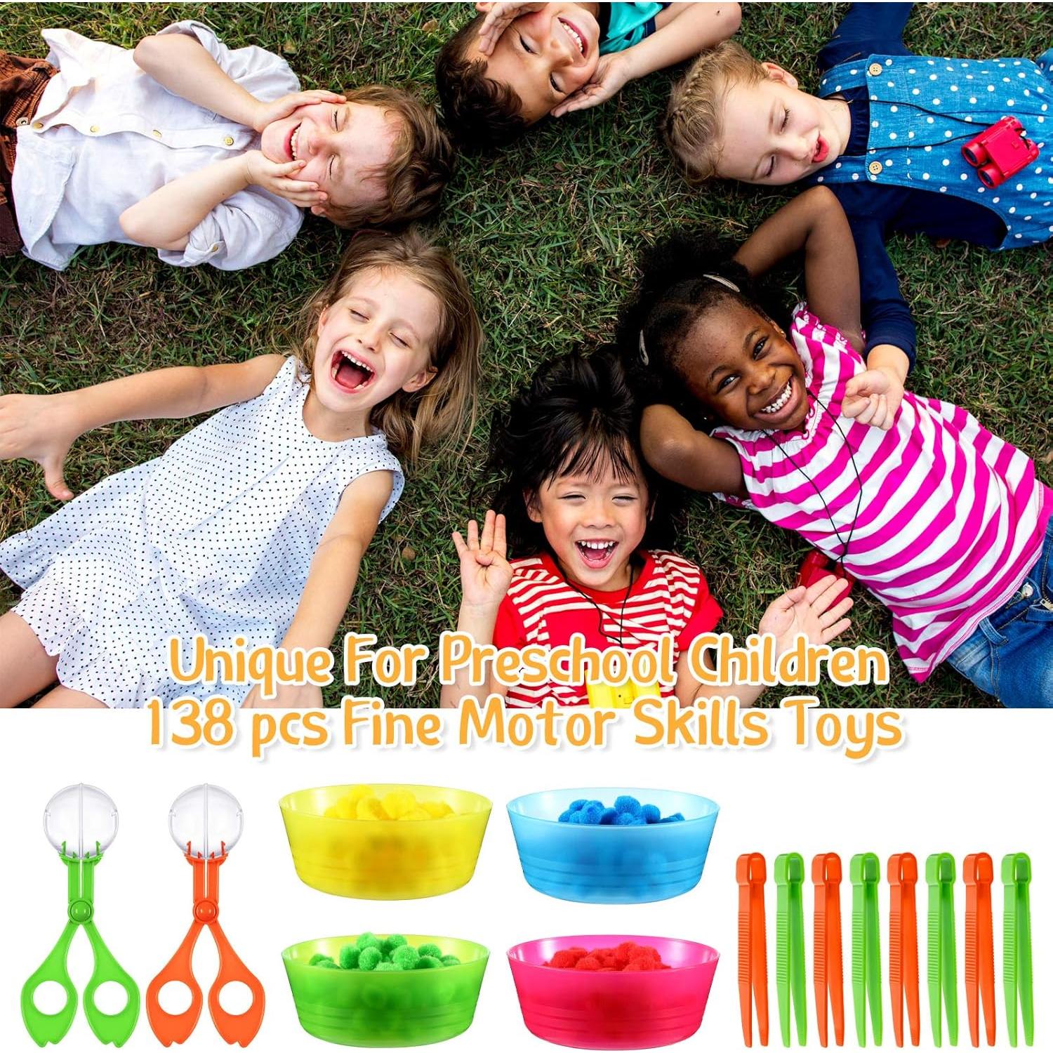 138 Piezas Juguetes Educativos Honoson para Habilidades Motoras