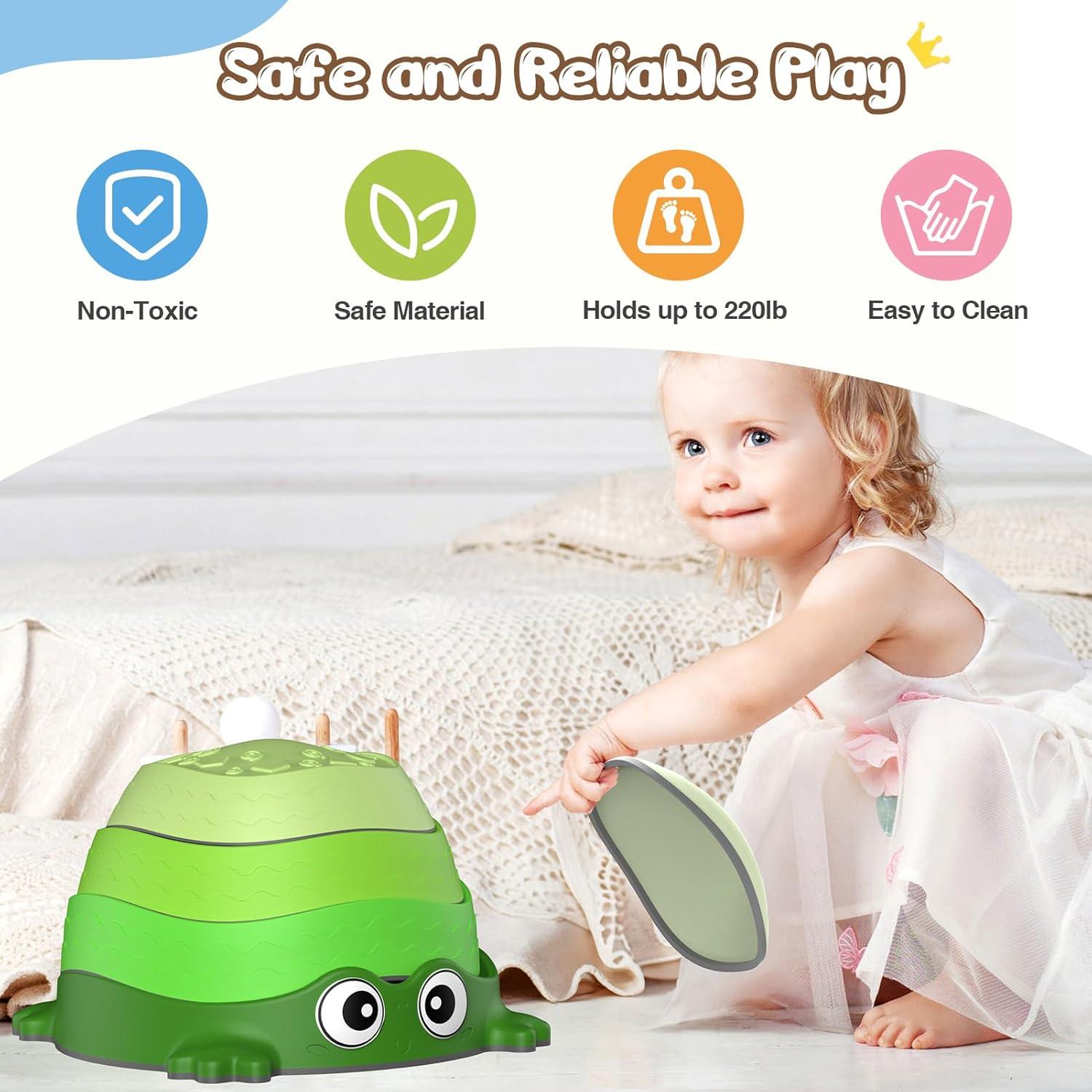 Piedras de Equilibrio Sensoriales DREAM BUILDING Verde 33cm