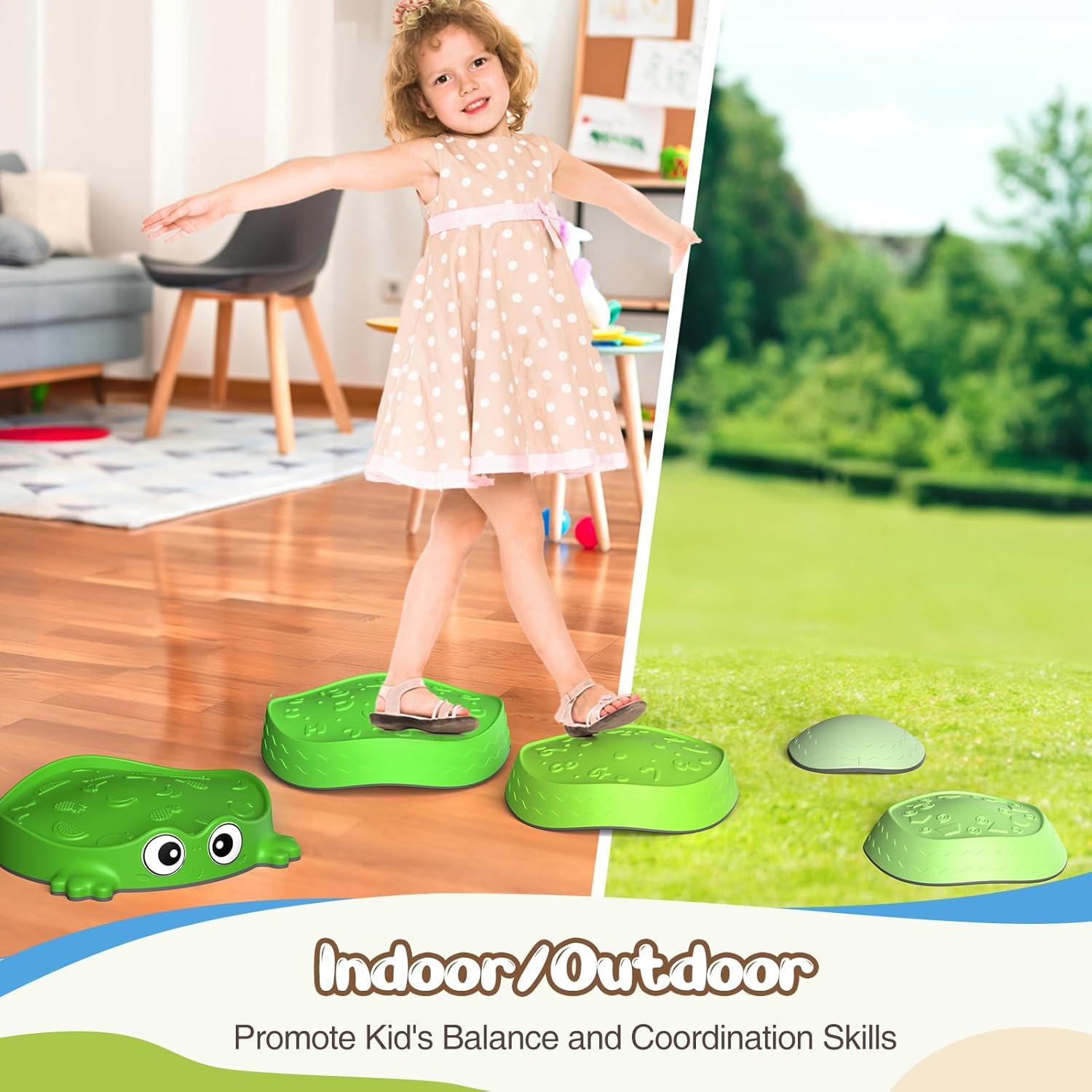 Piedras de Equilibrio Sensoriales DREAM BUILDING Verde 33cm