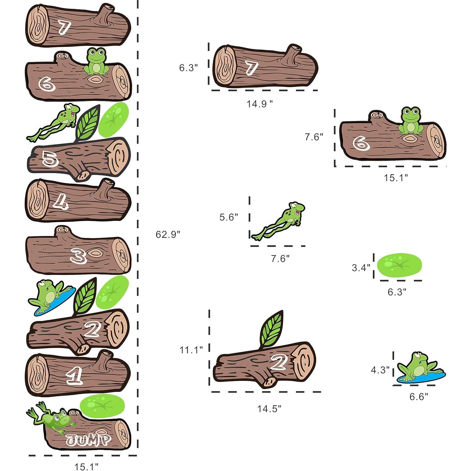 Calcomanías Sensoriales HK Studio - Juego de Saltos de Rana