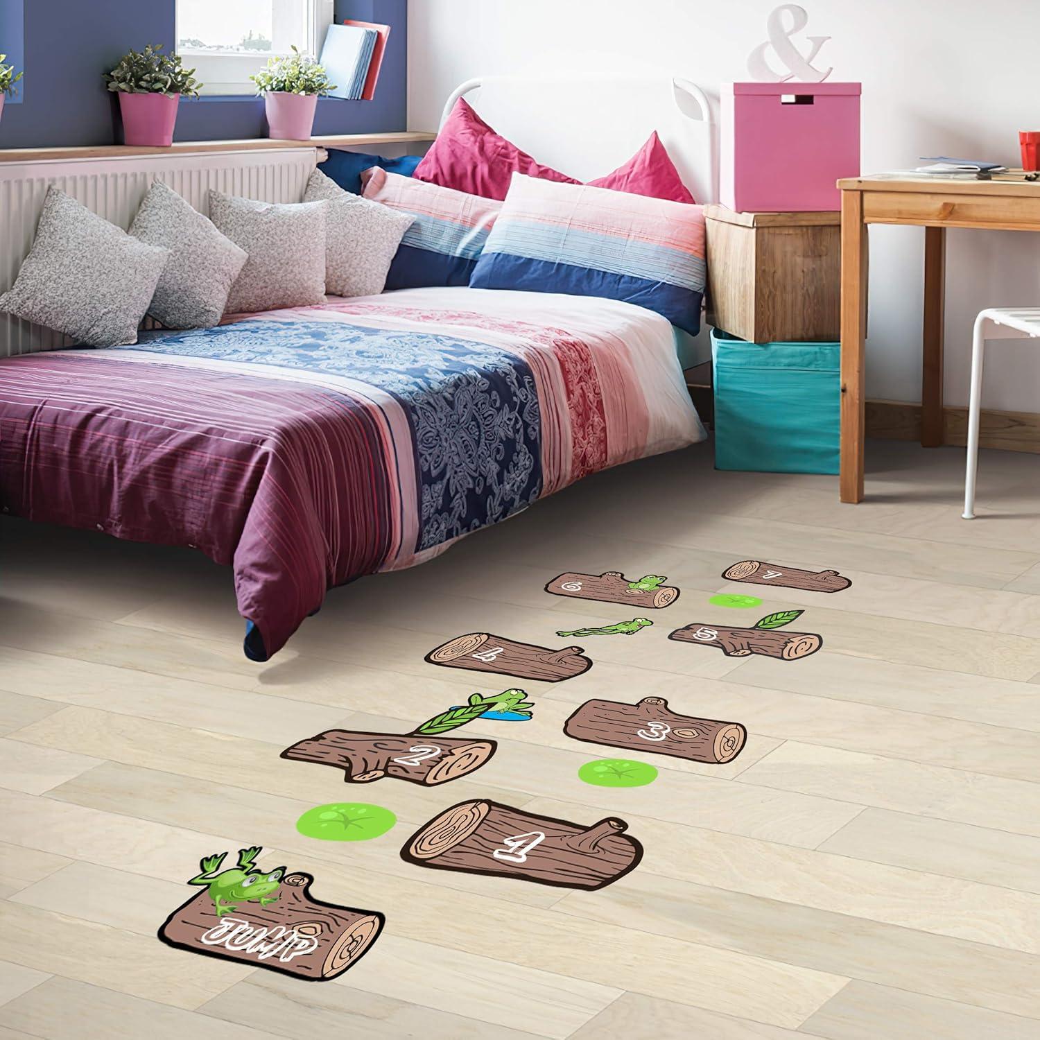 Calcomanías Sensoriales HK Studio - Juego de Saltos de Rana