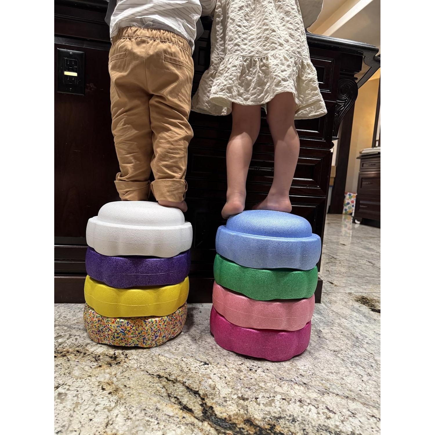 Juego de Piedras de Paso EPP - Brillos de Unicornio - 6 Piezas