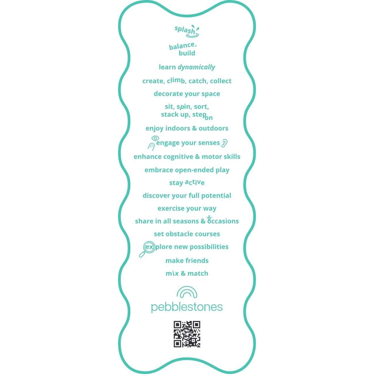 Juego de Piedras de Paso EPP - Brillos de Unicornio - 6 Piezas