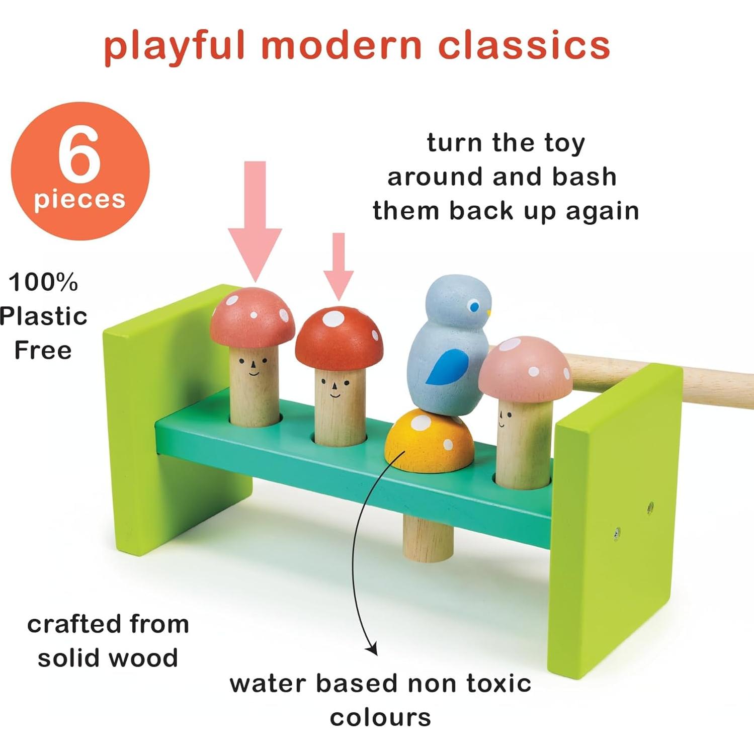 Juguete Martillo del Bosque Mentari - Banco de Golpes 6pc