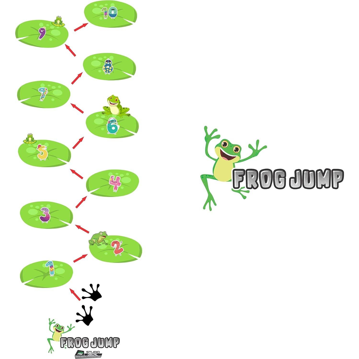 Calcomanías Sensoriales HK Studio Rayuela de Rana para Aula