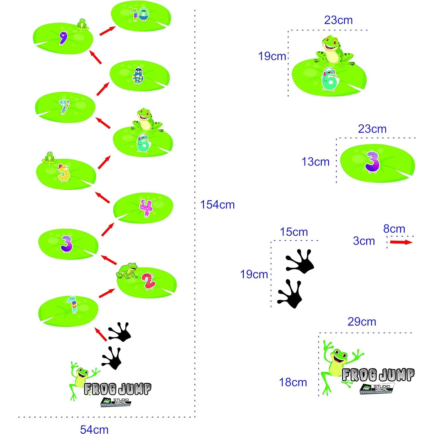 Calcomanías Sensoriales HK Studio Rayuela de Rana para Aula