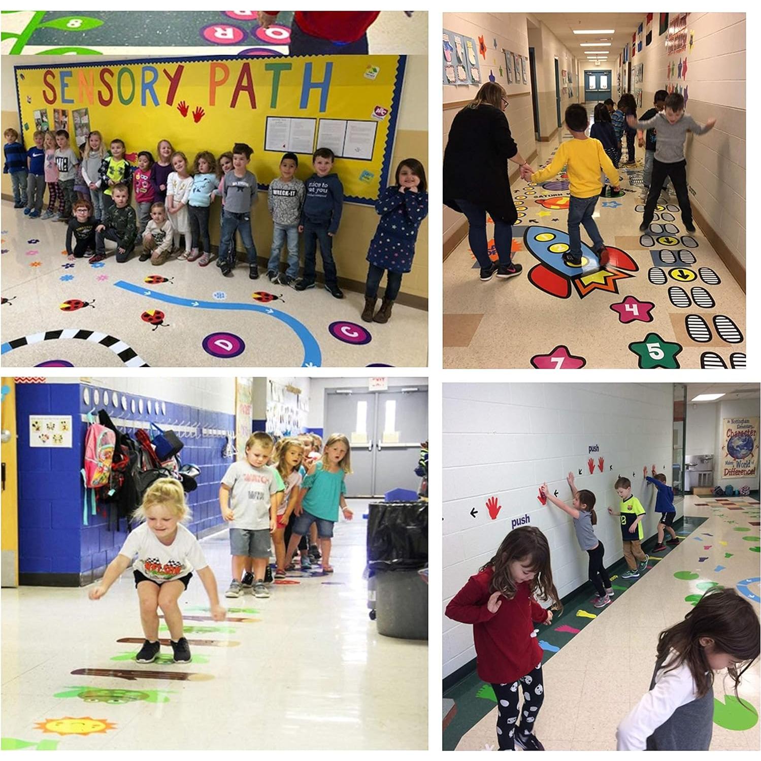 Calcomanías Sensoriales HK Studio Rayuela de Rana para Aula