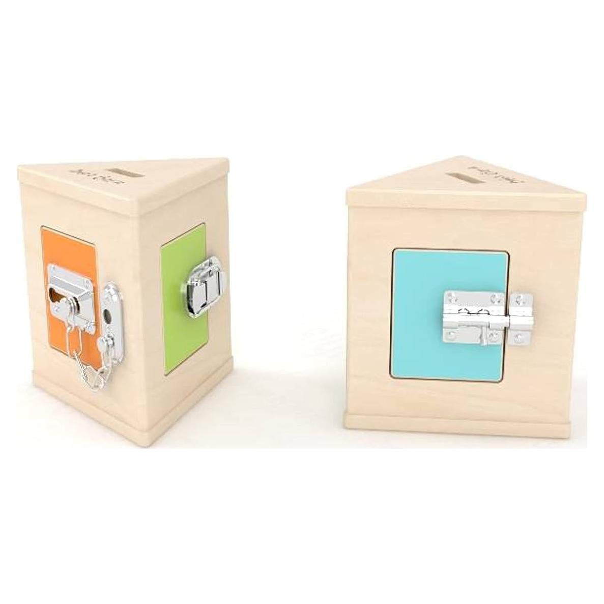 Caja de Cerradura Montessori Bub's Barn - Juguete Educativo de Madera