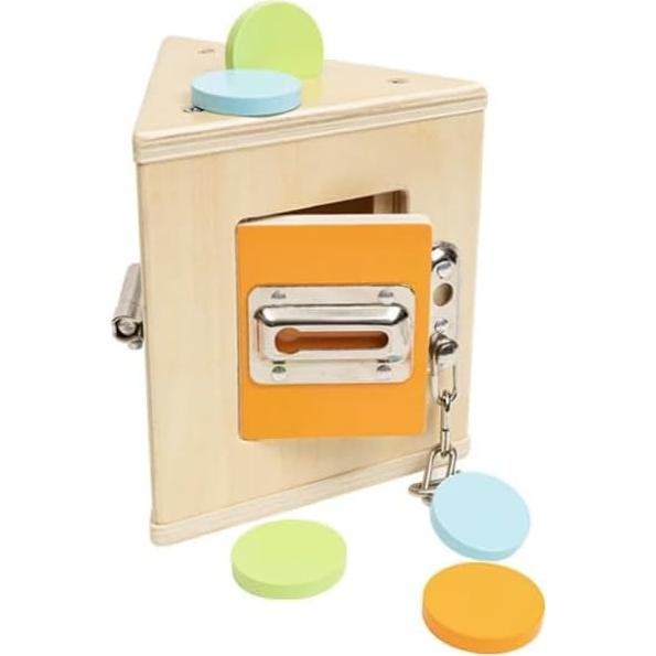 Caja de Cerradura Montessori Bub's Barn - Juguete Educativo de Madera