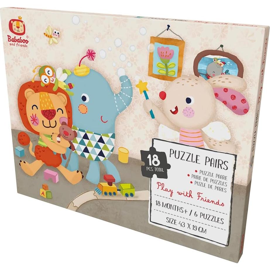 Puzzles Educativos Bababoo 18 Piezas para Niños 18+ Meses