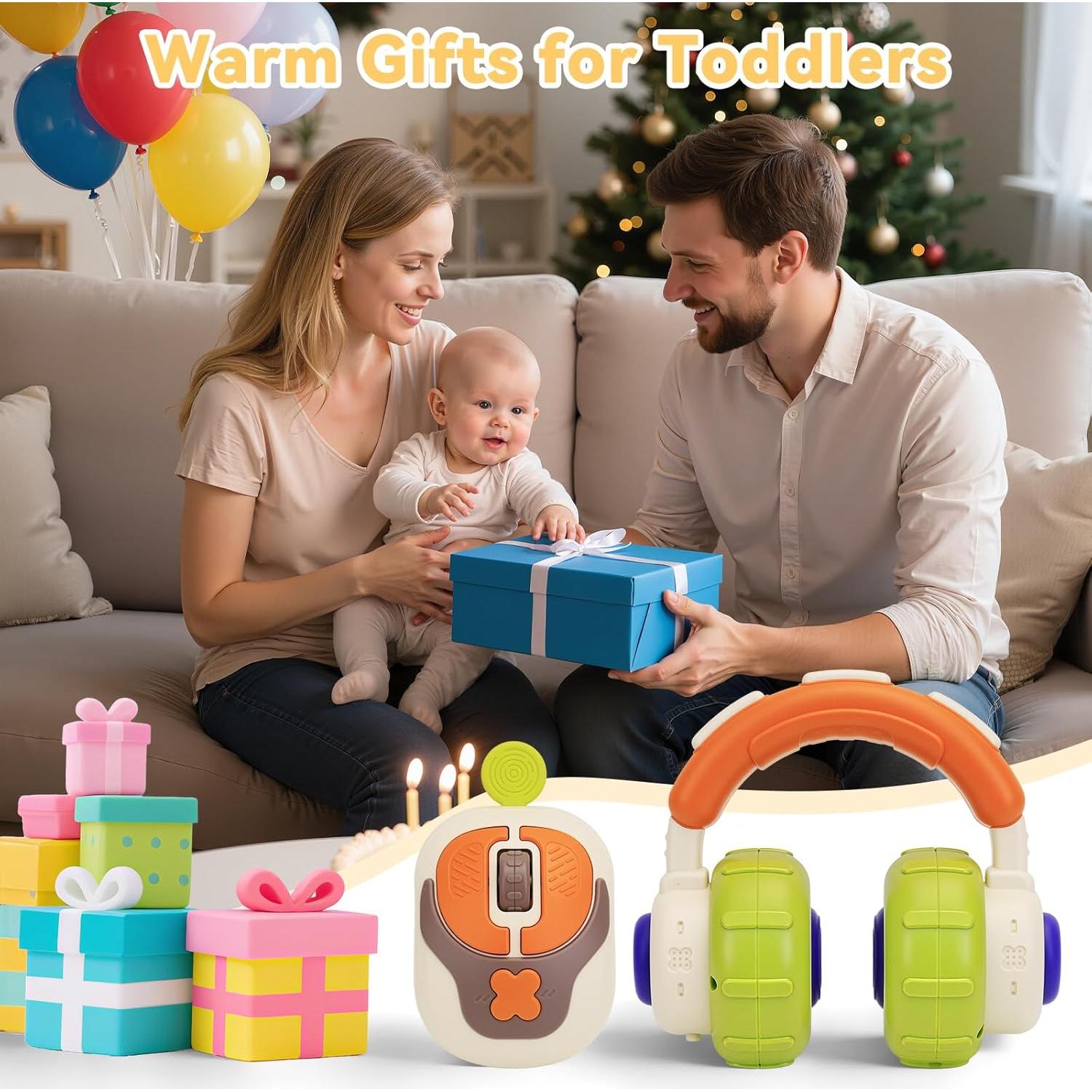 Juguete Musical Sensorial Montessori MPQMPQ para Bebés 6-18 Meses