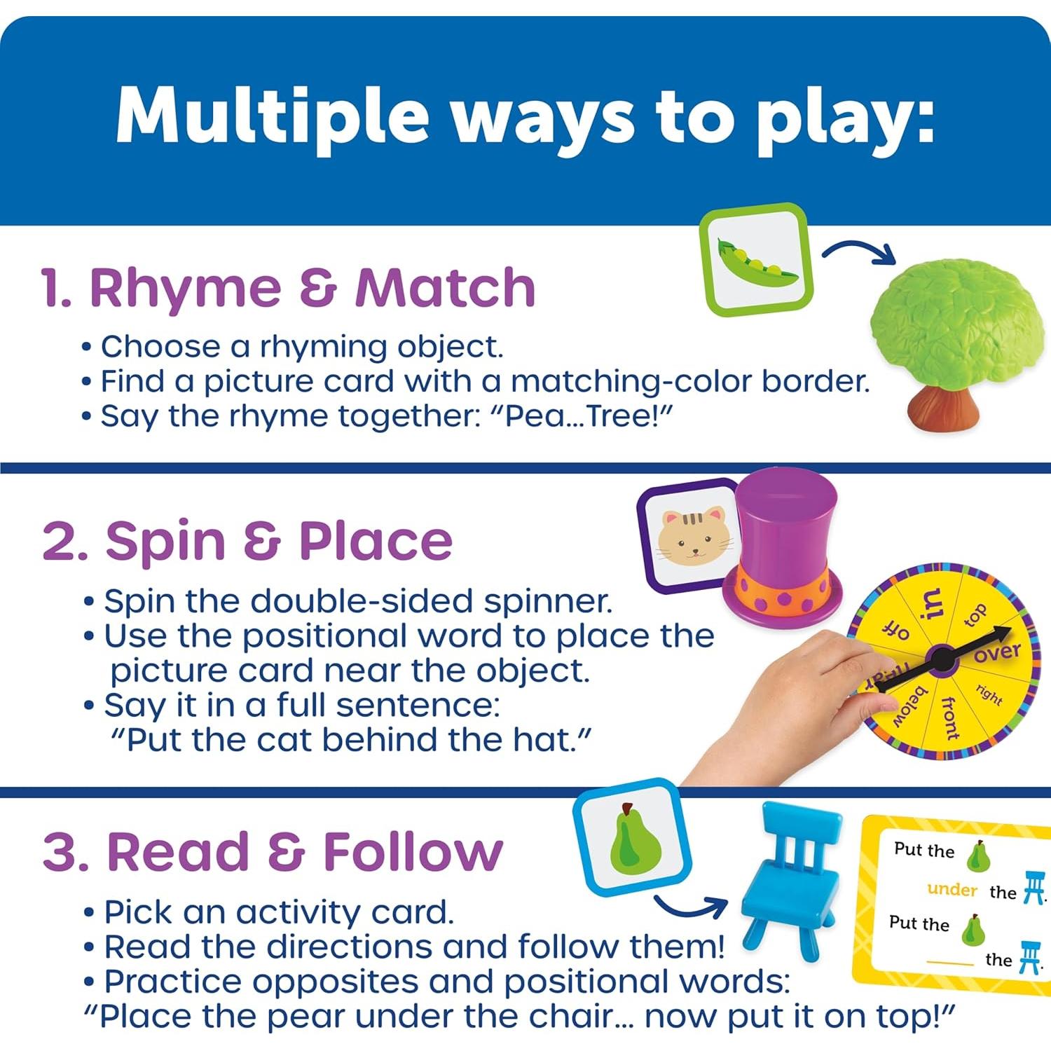 Juego de Actividades de Palabras Posicionales Learning Resources