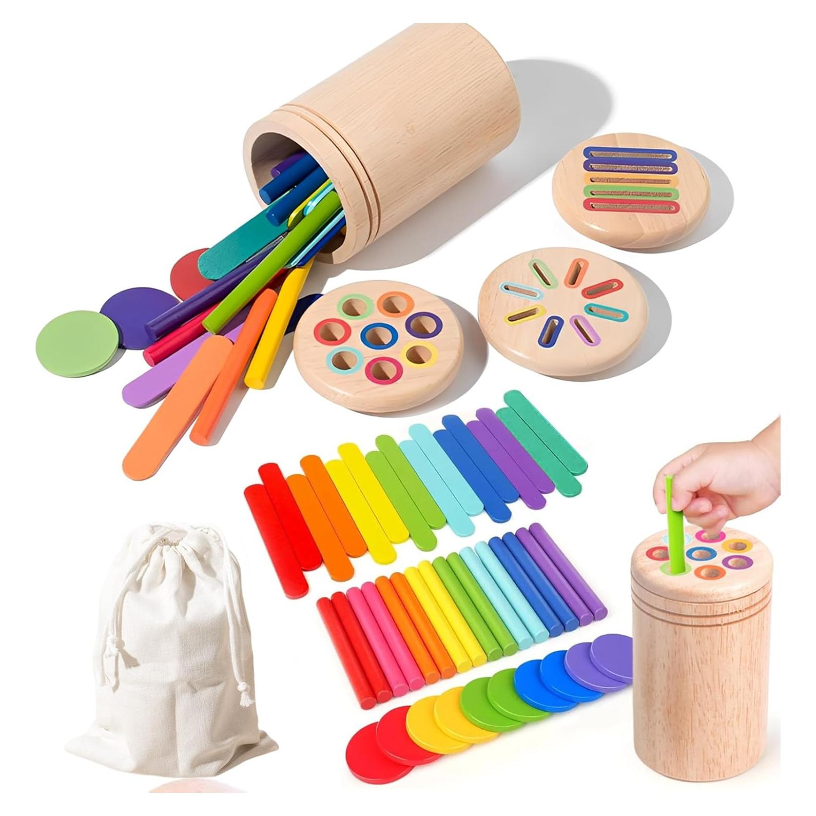 Juguete Montessori Estelife 3 en 1 para Niños 3-5 Años