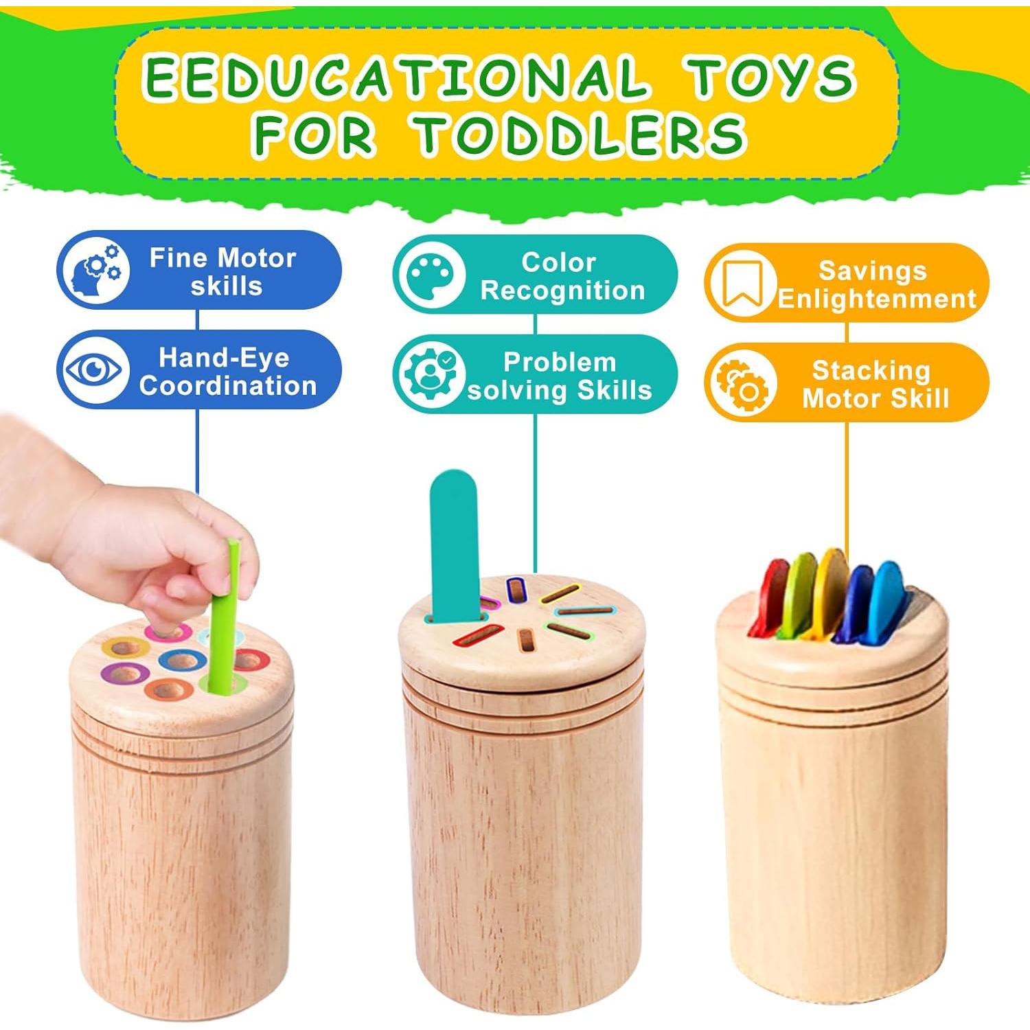 Juguete Montessori Estelife 3 en 1 para Niños 3-5 Años