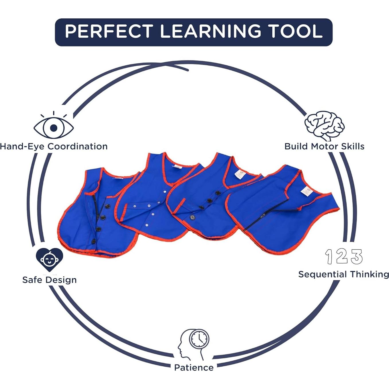Set de 4 Chalecos de Aprendizaje Children's Factory para Niños