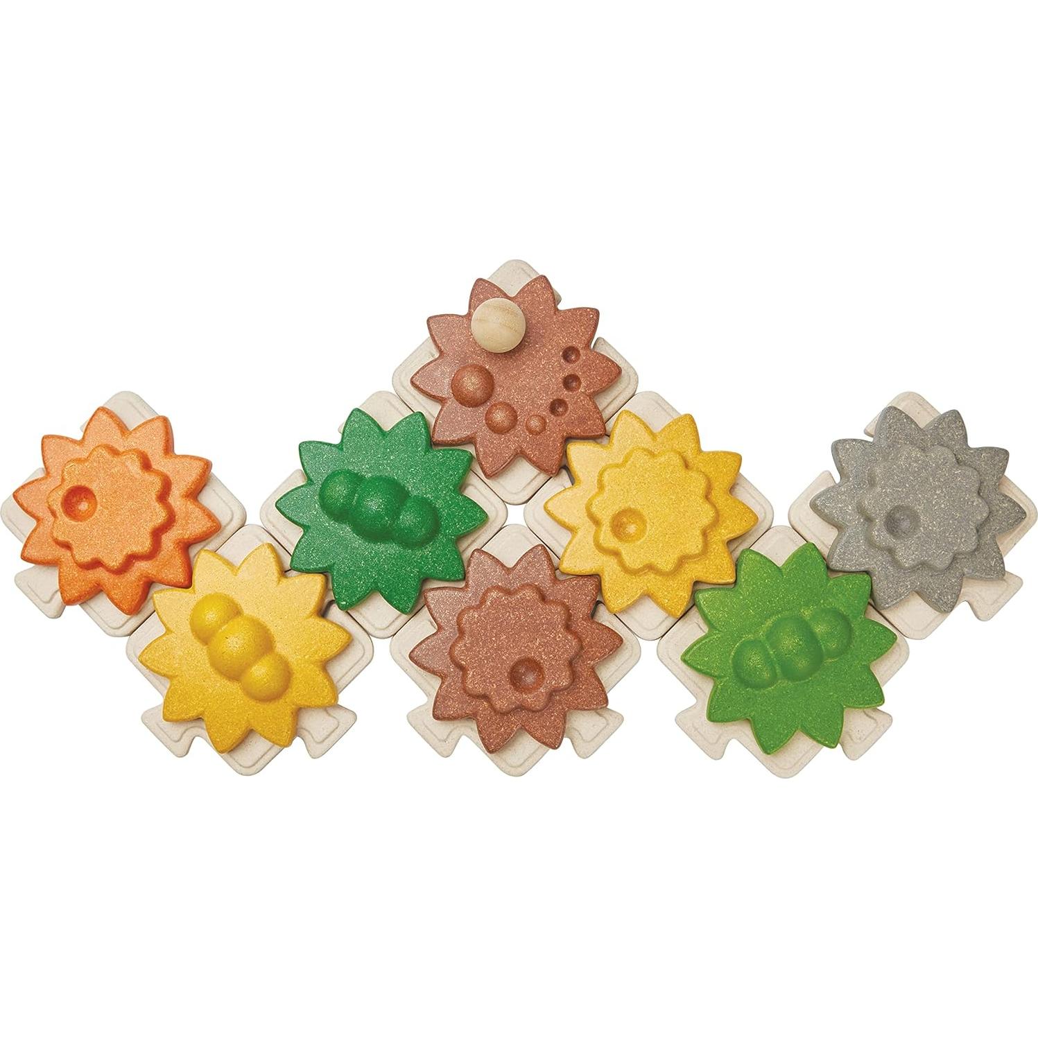 Juego de Engranajes de Madera PlanToys | Juguete Educativo STEM