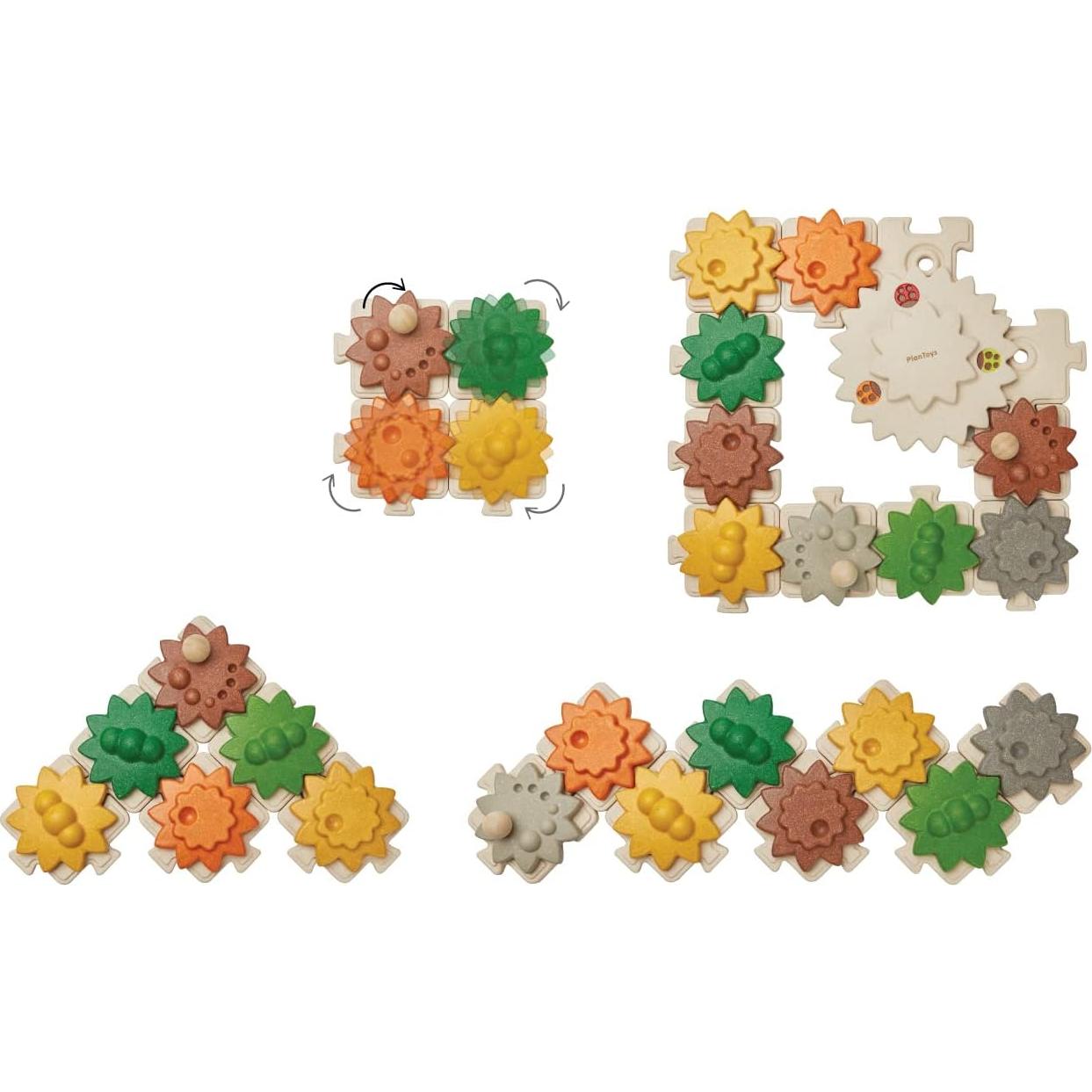 Juego de Engranajes de Madera PlanToys | Juguete Educativo STEM