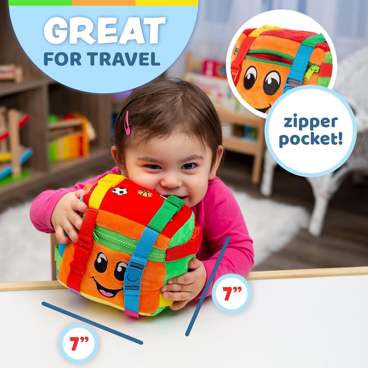 Cubo de Bingo de Juguete Buckle para Niños 12 meses a 4 años