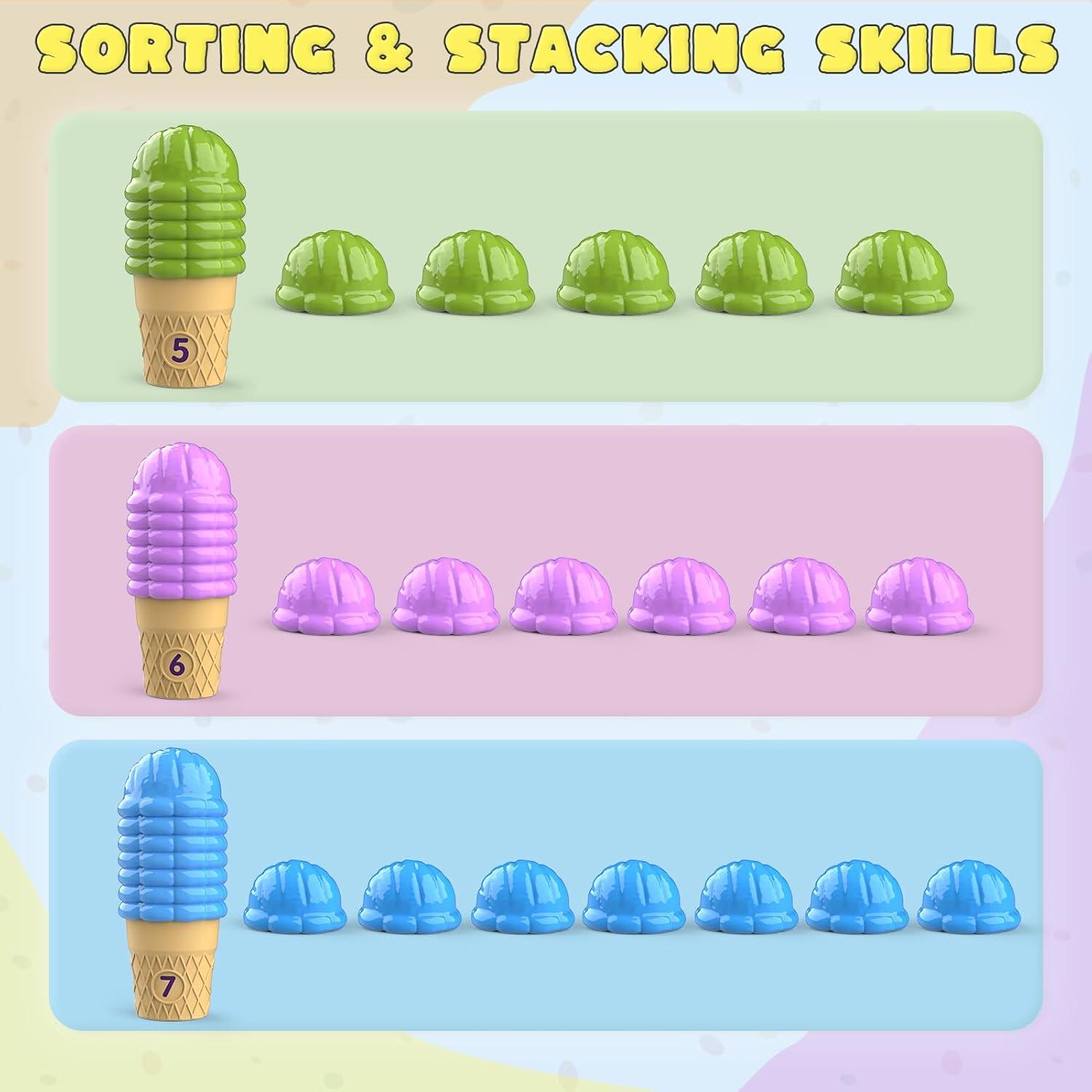 Juguetes de Clasificación de Colores Dreamon - 76 Piezas Montessori