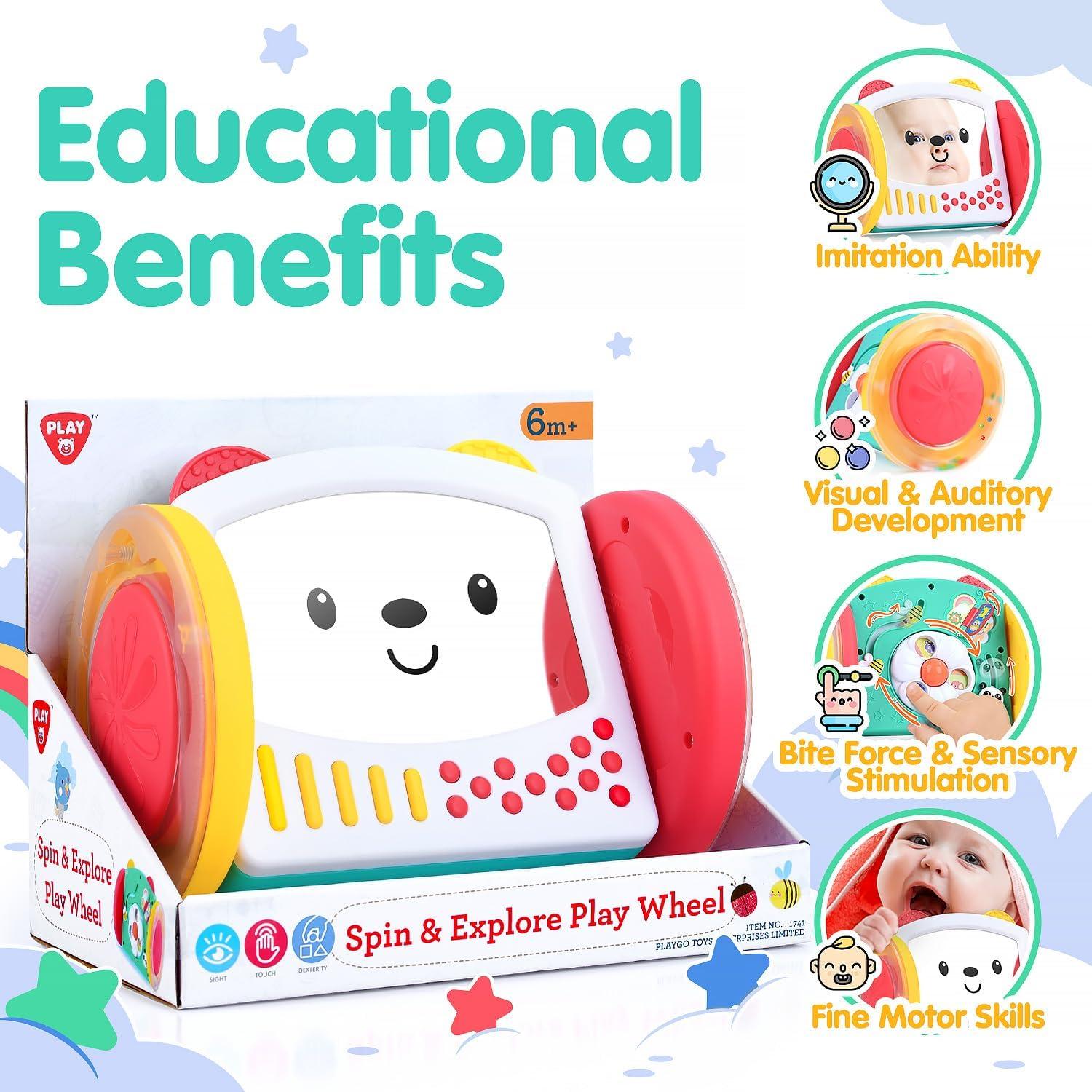 Espejo de Actividad para Bebés PLAY Tummy Time 0-12 Meses