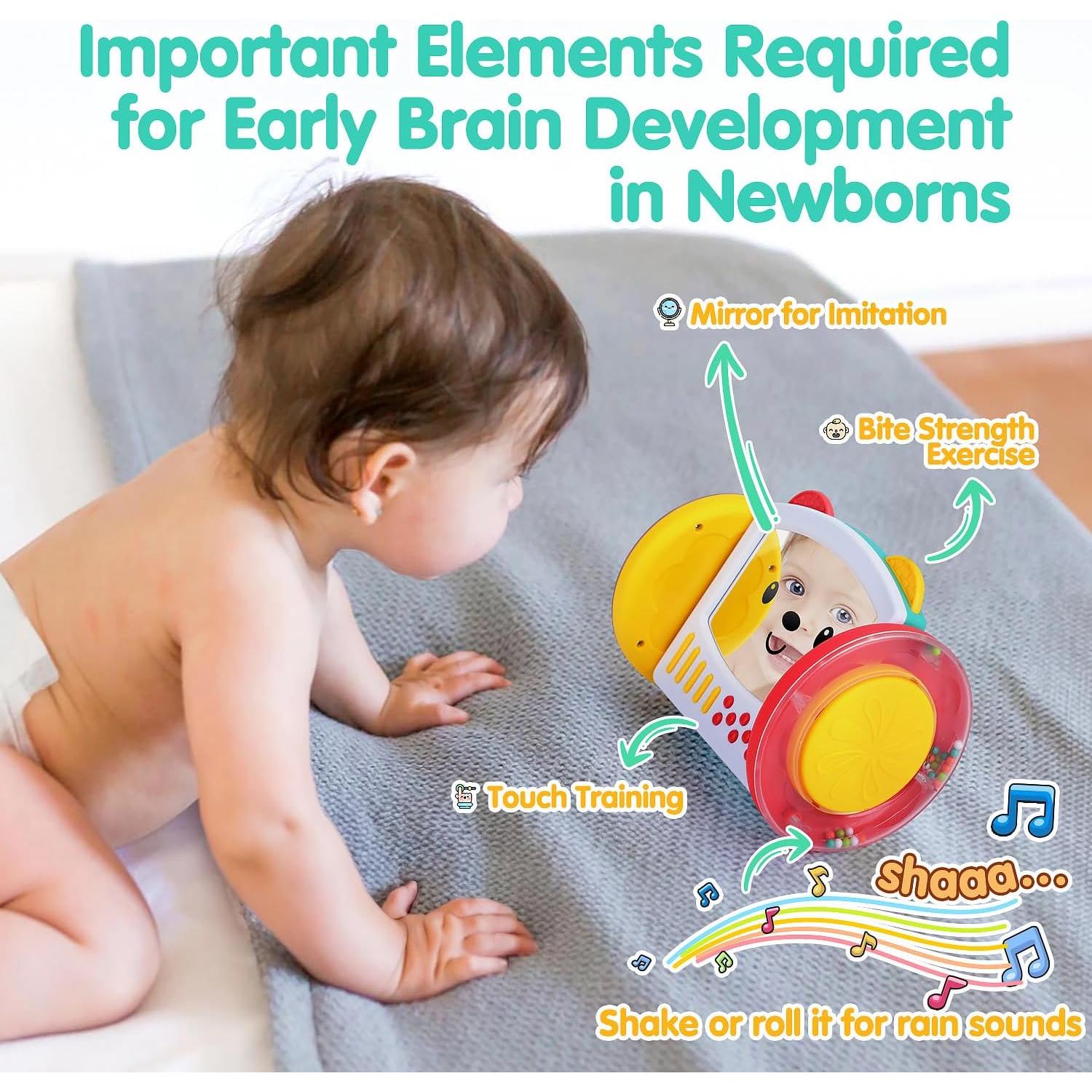 Espejo de Actividad para Bebés PLAY Tummy Time 0-12 Meses